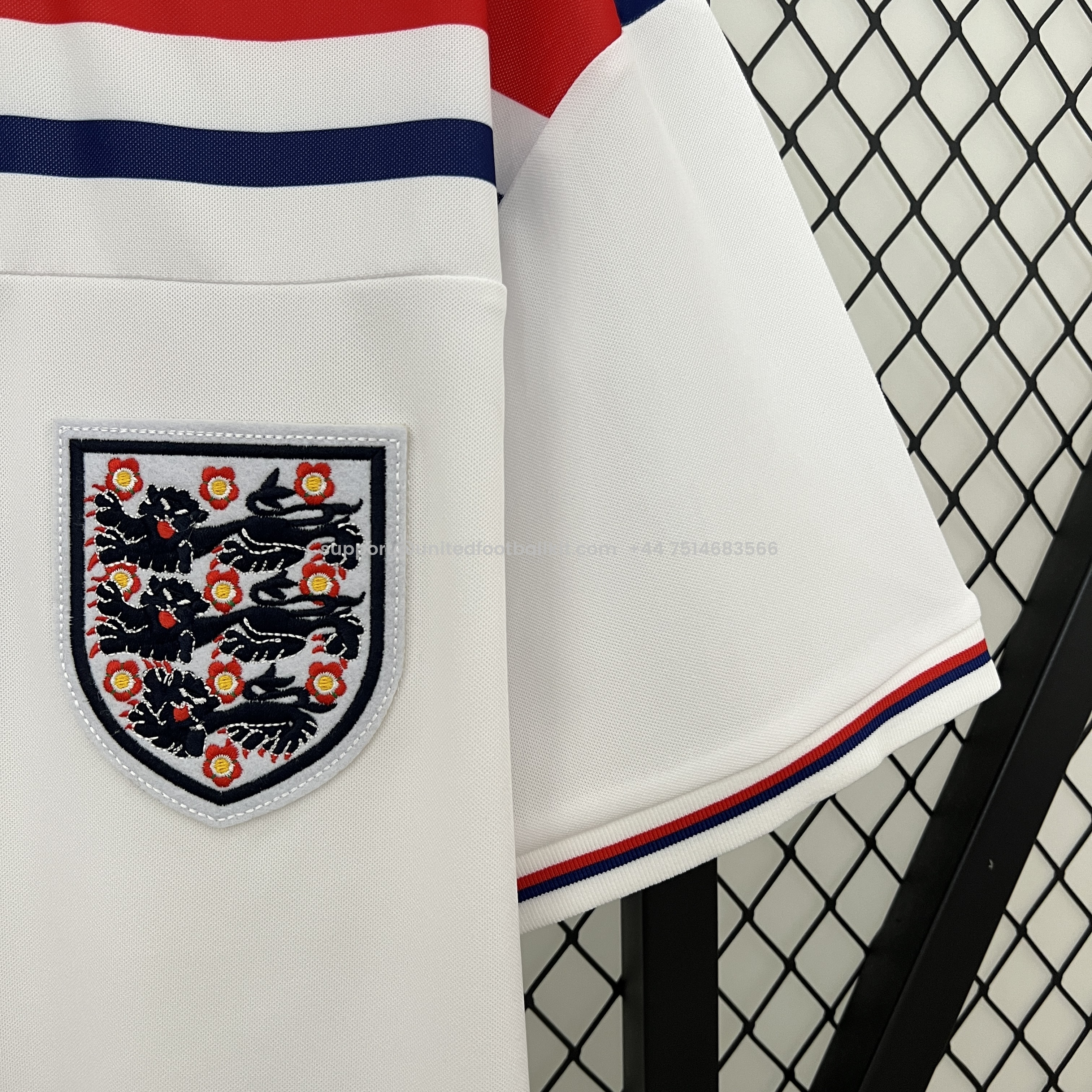 Unitedfootballkit.com | Retro England 1982 Home Stadium Jersey -Customize Name, Number and Patch | Worldwide Shipping
