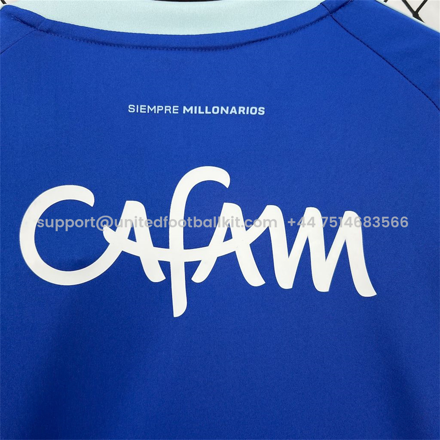 Unitedfootballkit.com | Millonarios 25-26 Home Jersey - Fans Version -Customize Name, Number and Patch | Worldwide Shipping