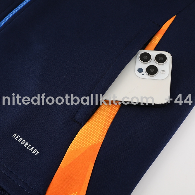 Unitedfootballkit.com | Juventus 24-25 Jacket Training Tracksuit - Royal Blue -Customize Name, Number and Patch | Worldwide Shipping