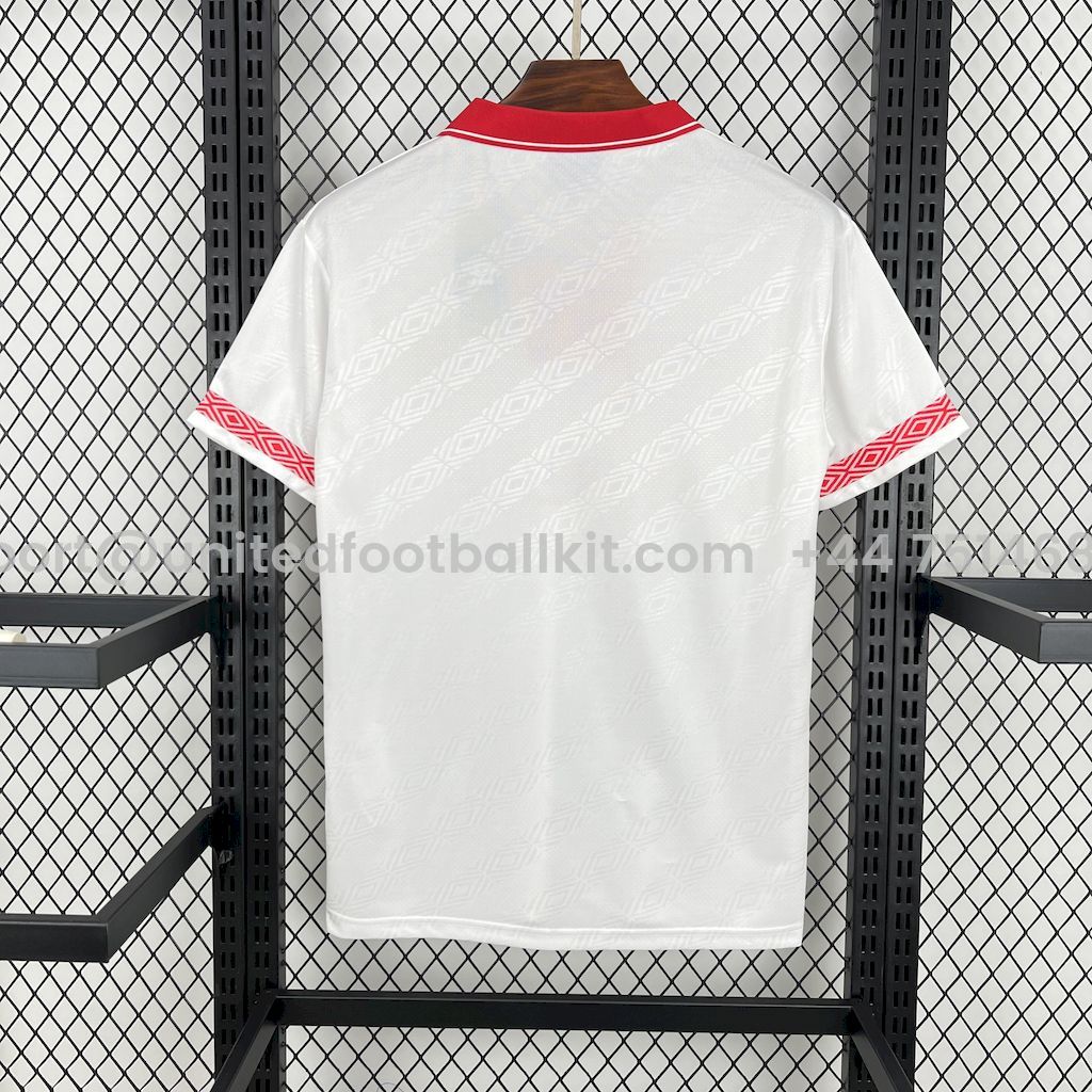 Unitedfootballkit.com | Retro Sevilla FC 1994-96 Home Jersey -Customize Name, Number and Patch | Worldwide Shipping
