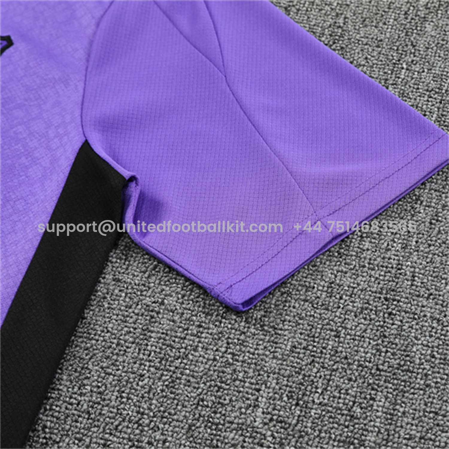 Unitedfootballkit.com | Barcelona 25-26 X KB Kids Short-Sleeve Training Set - Purple Top & Black Shorts -Customize Name, Number and Patch | Worldwide Shipping