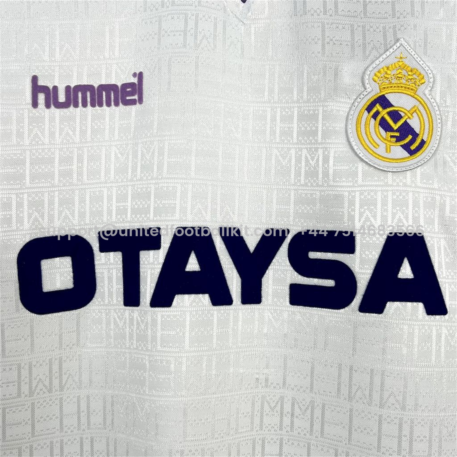 Unitedfootballkit.com | Retro Real Madrid 1990-92 Home Jersey -Customize Name, Number and Patch | Worldwide Shipping