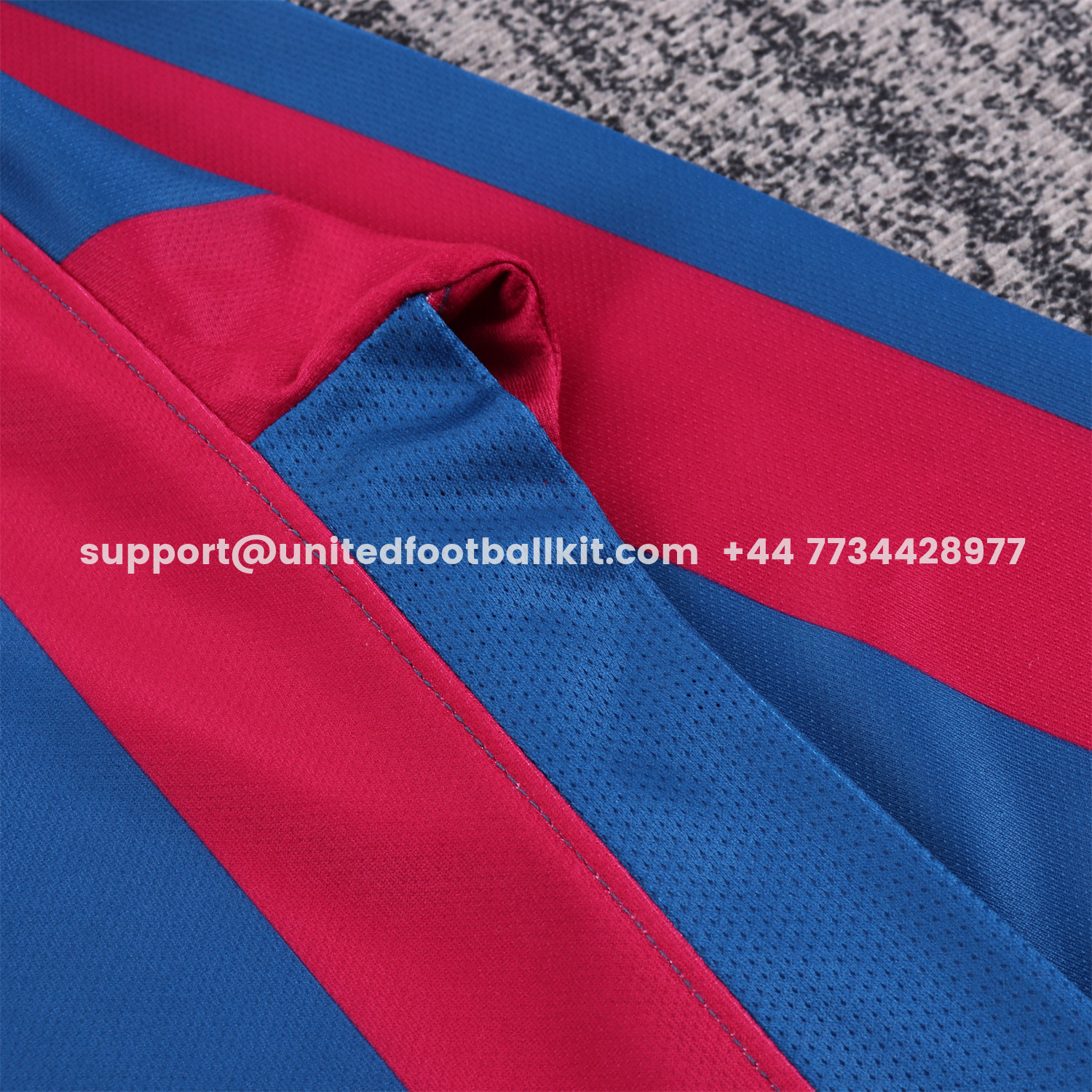 Unitedfootballkit.com | Retro Barcelona 2005-06 Home Long Sleeve Kids Kit -Customize Name, Number and Patch | Worldwide Shipping