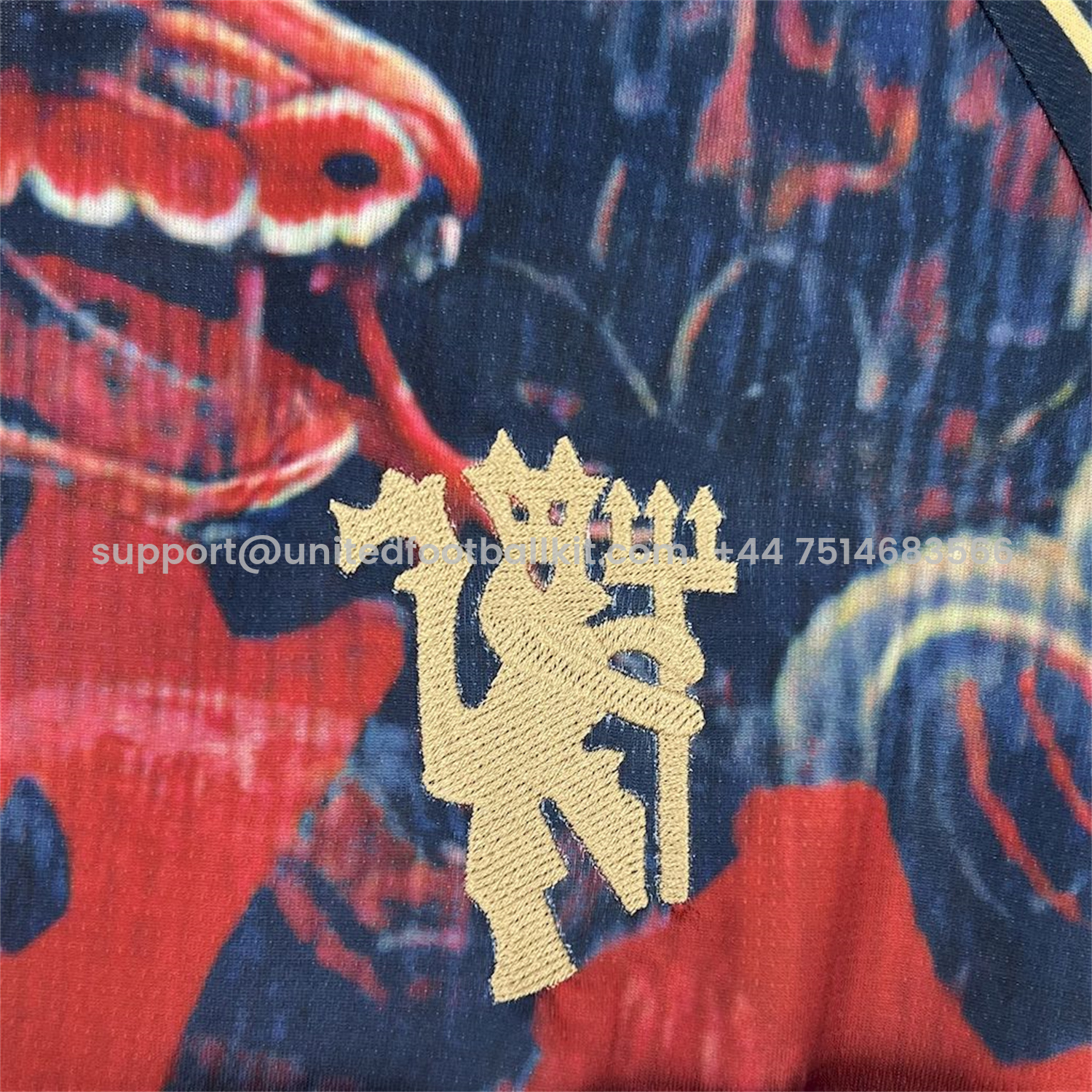 Unitedfootballkit.com | Manchester United 24-25 Red Devil Special Edition Jersey - Fans Version -Customize Name, Number and Patch | Worldwide Shipping