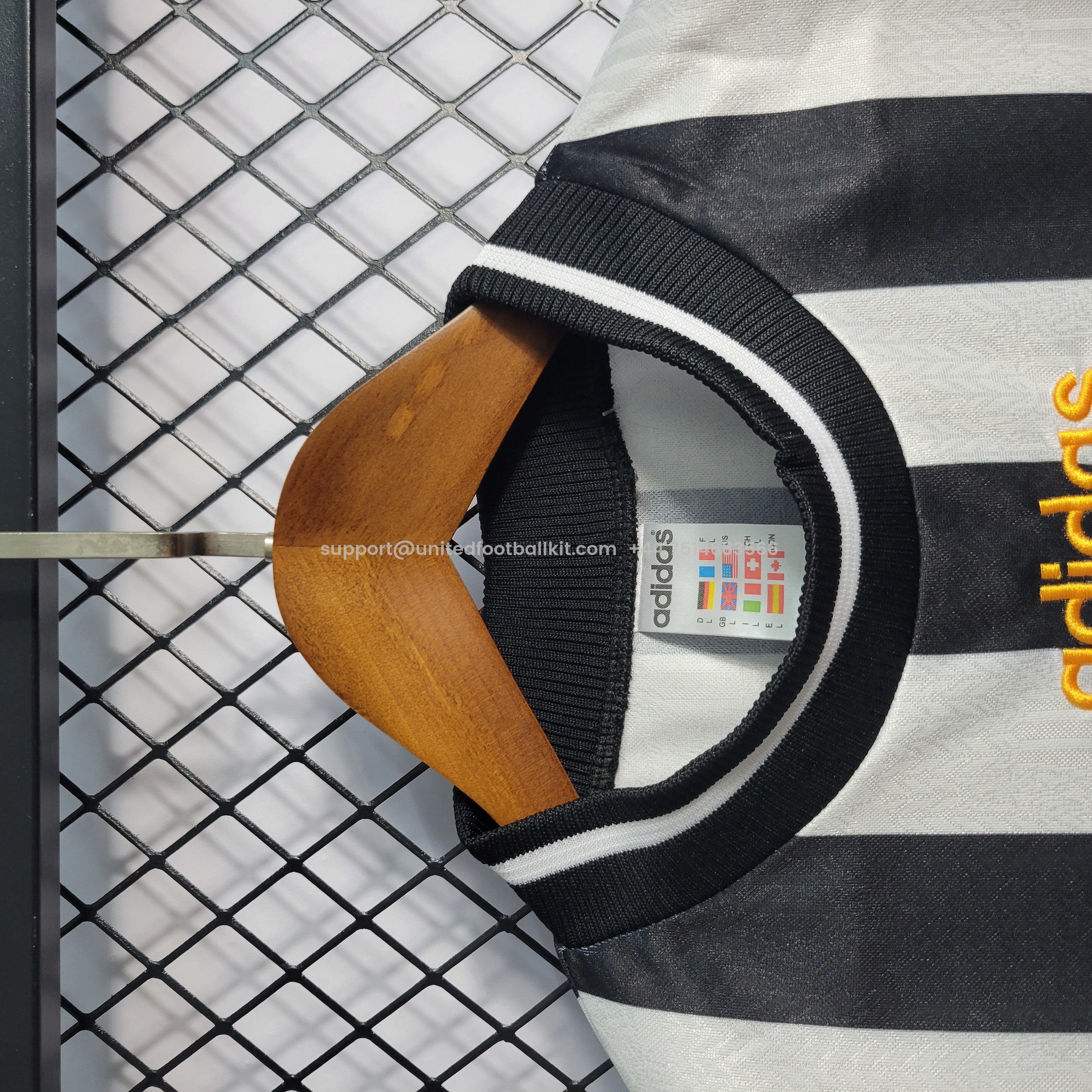 Unitedfootballkit.com | Retro Newcastle United 1997-99 Home Stadium Jersey -Customize Name, Number and Patch | Worldwide Shipping