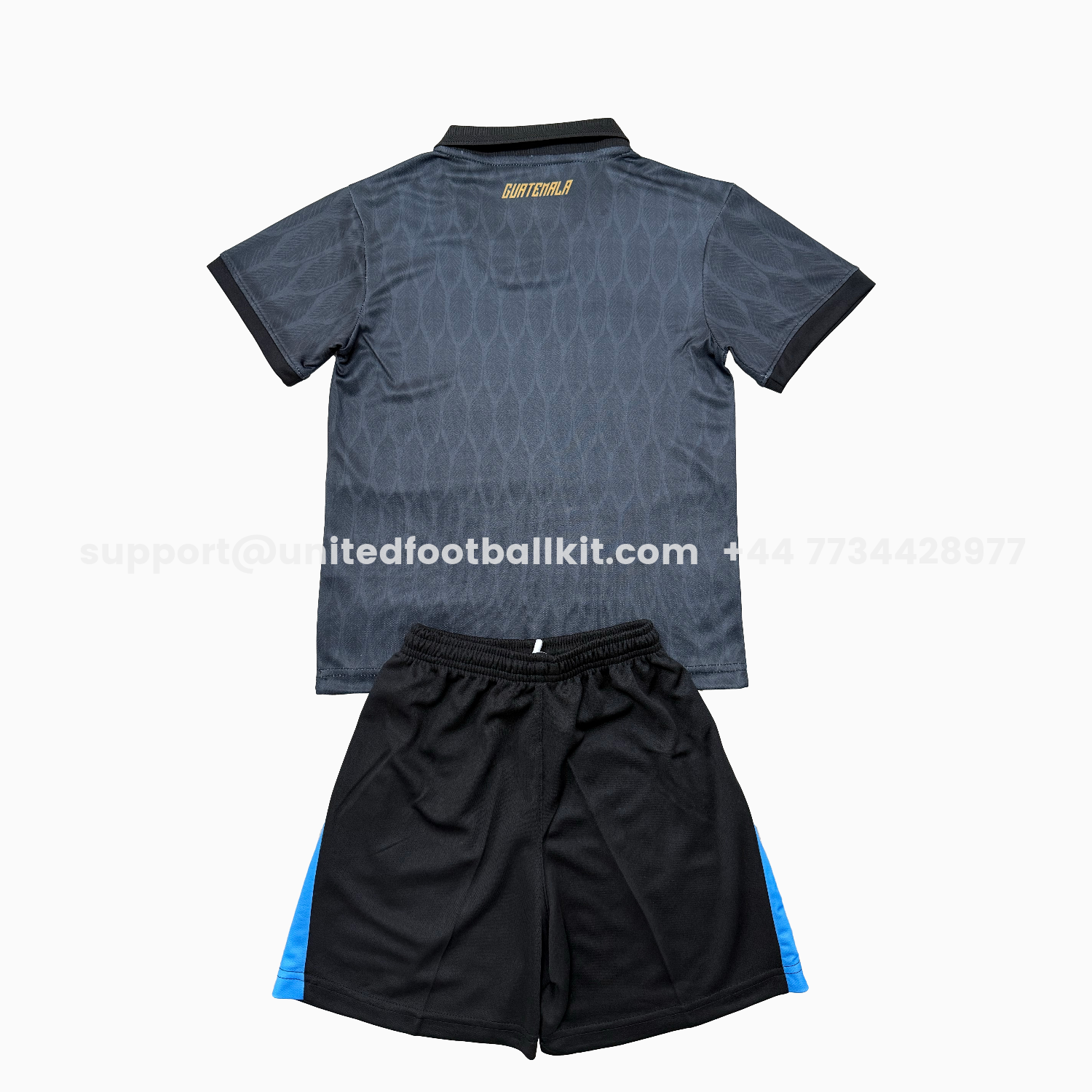 Unitedfootballkit.com | Guatemala 26-27 Navy Blue Away Kids Kit -Customize Name, Number and Patch | Worldwide Shipping