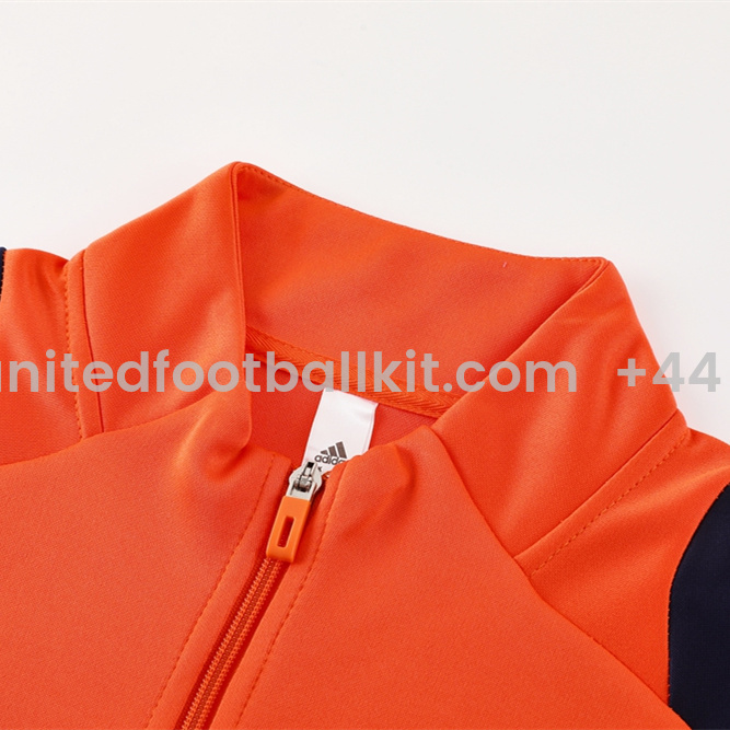 Unitedfootballkit.com | Manchester United 24-25 Jacket Training Tracksuit - Orange -Customize Name, Number and Patch | Worldwide Shipping