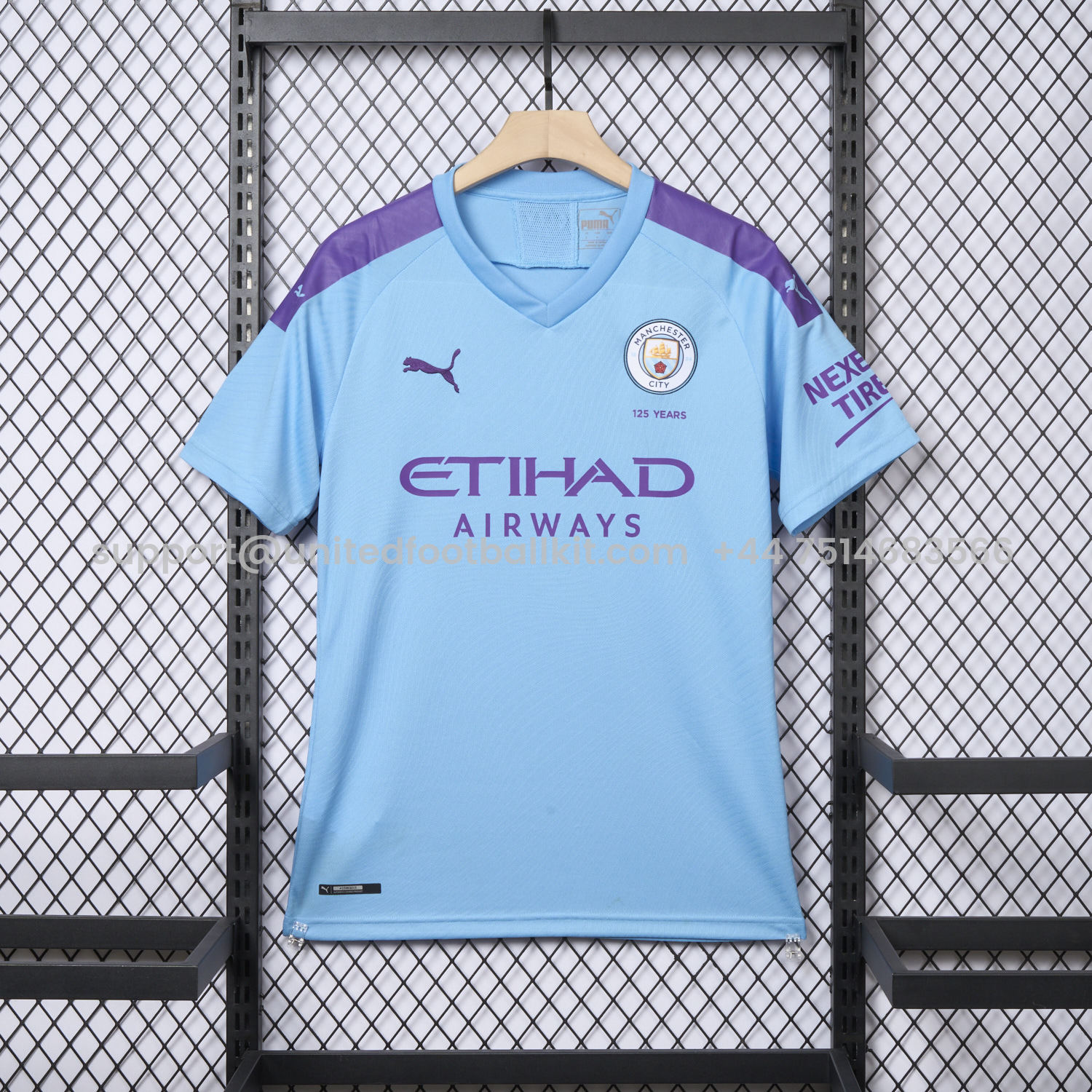 Unitedfootballkit.com | Retro Manchester City 2019-20 Home Jersey -Customize Name, Number and Patch | Worldwide Shipping