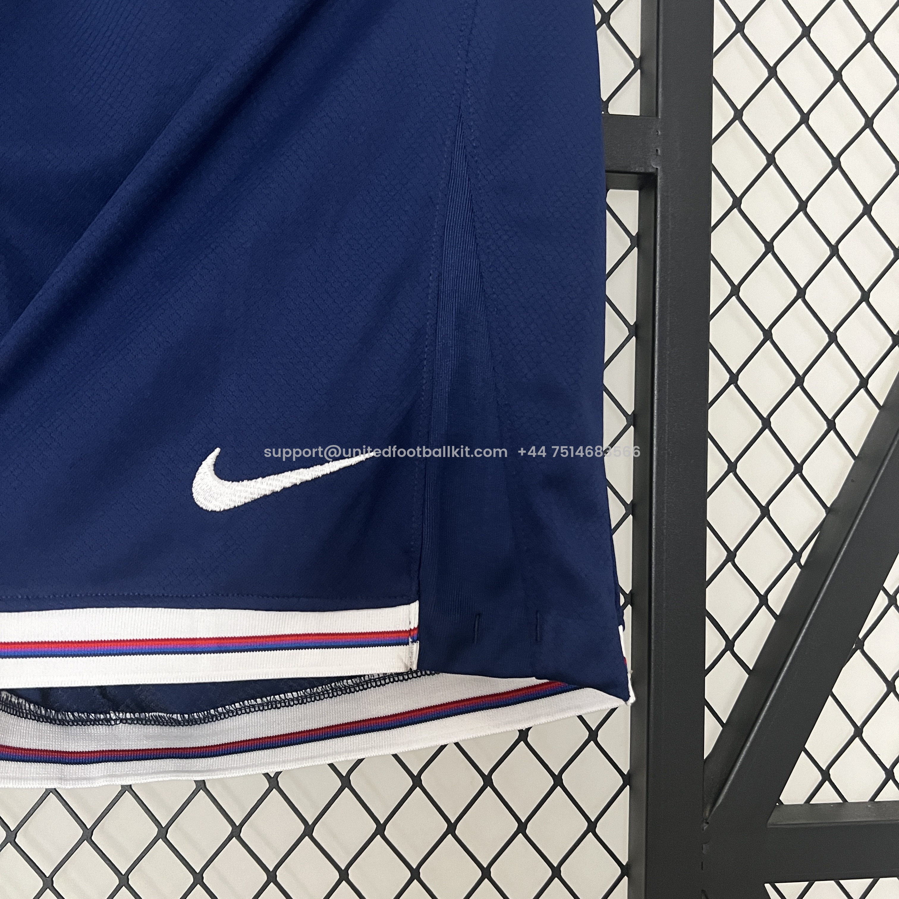 Unitedfootballkit.com | England 2024 Home Shorts - Fans Version -Customize Name, Number and Patch | Worldwide Shipping