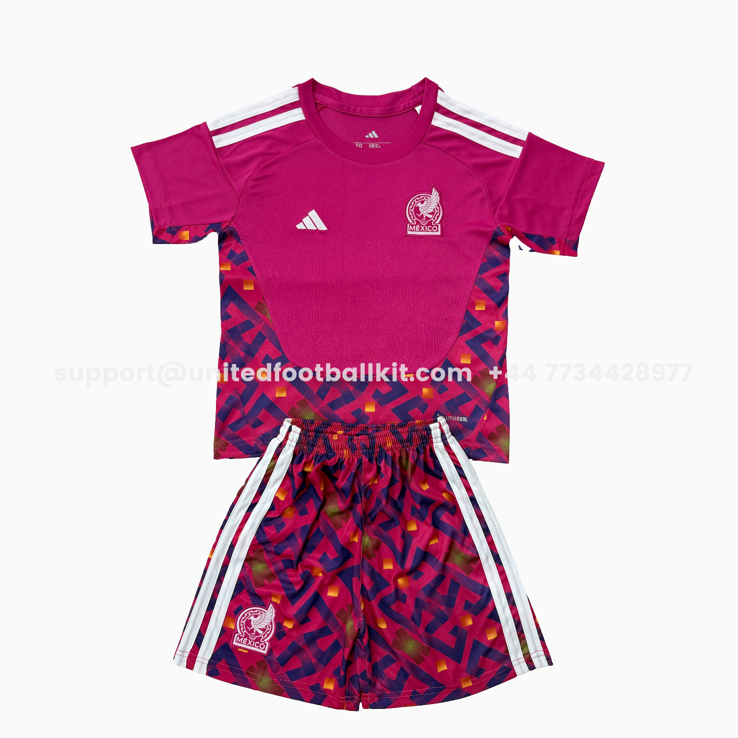 Unitedfootballkit.com | Mexico 2026 Goalkeeper Pink Men's Adult Jersey Set - Fans Version -Customize Name, Number and Patch | Worldwide Shipping