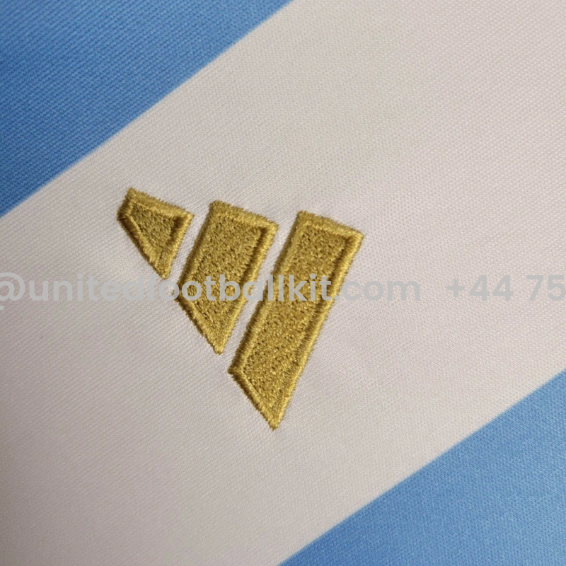 Unitedfootballkit.com | Argentina 2024 Home Stadium Kids Kit -Customize Name, Number and Patch | Worldwide Shipping