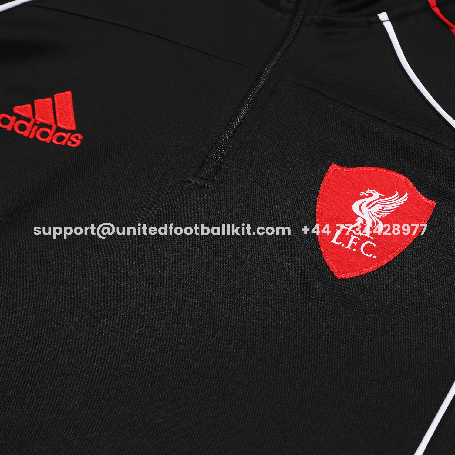 Unitedfootballkit.com | Liver.pool 25-26 Long Sleeve Training Set - Black Top & Pants -Customize Name, Number and Patch | Worldwide Shipping