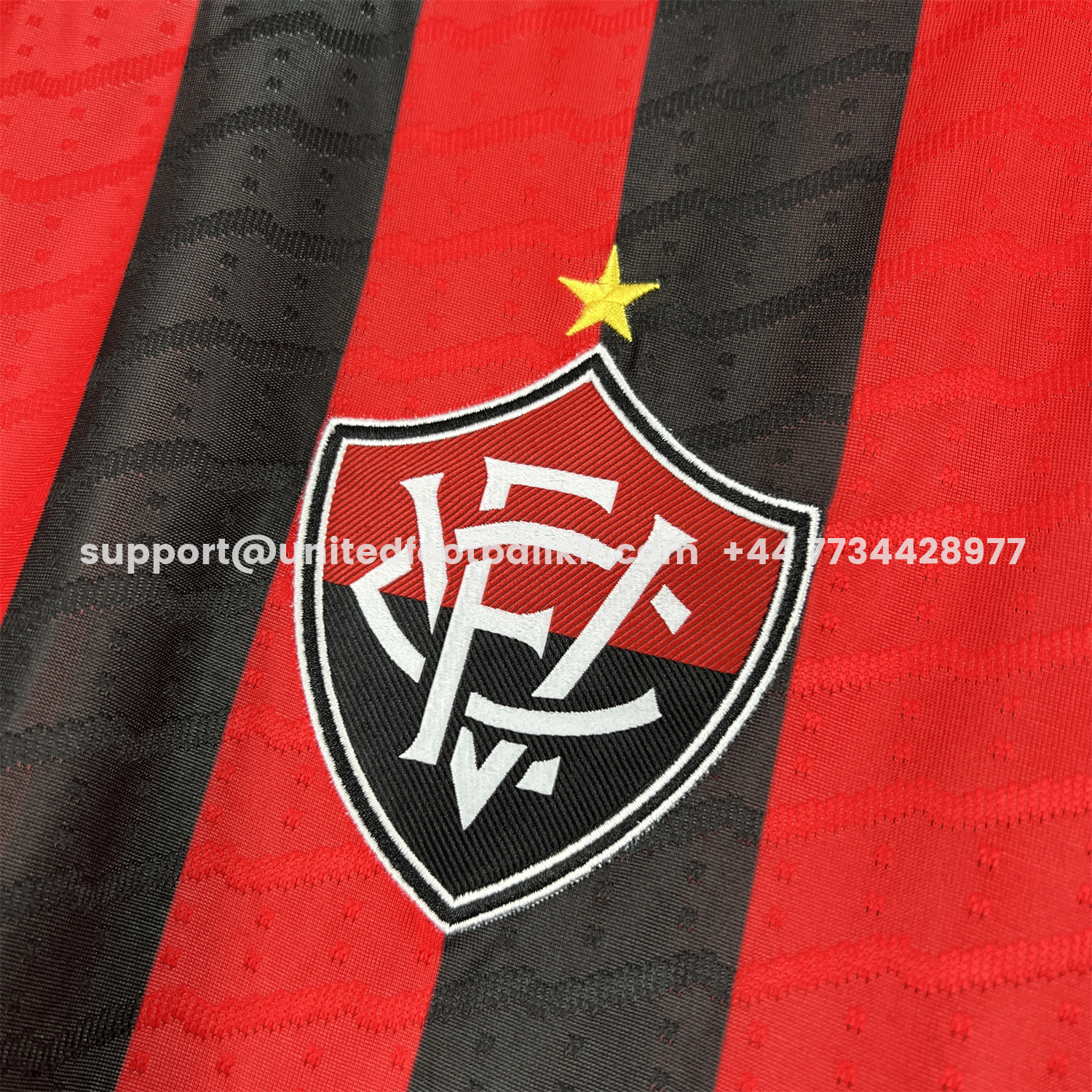 Unitedfootballkit.com | Esporte Clube Vitória 25-26 Home Unsponsored Jersey - Fans Version -Customize Name, Number and Patch | Worldwide Shipping