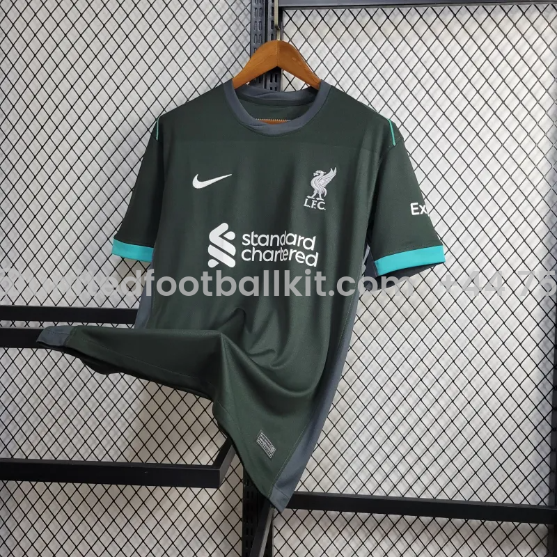 Unitedfootballkit.com | Liver.pool 24-25 Away Jersey - Fans Version -Customize Name, Number and Patch | Worldwide Shipping