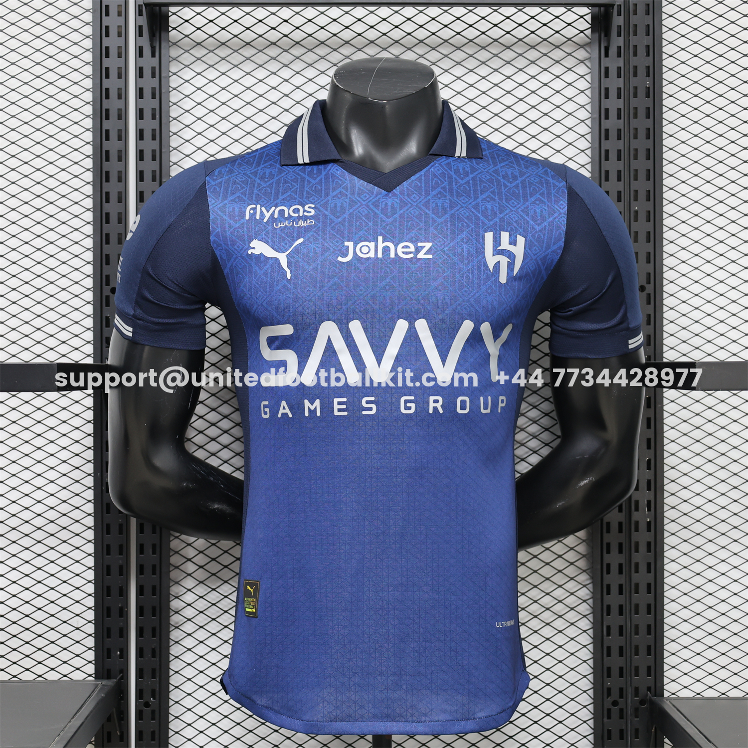 Unitedfootballkit.com | Al Hilal Riyadh Crescent 25-26 Blue Special Jersey - Player Version -Customize Name, Number and Patch | Worldwide Shipping