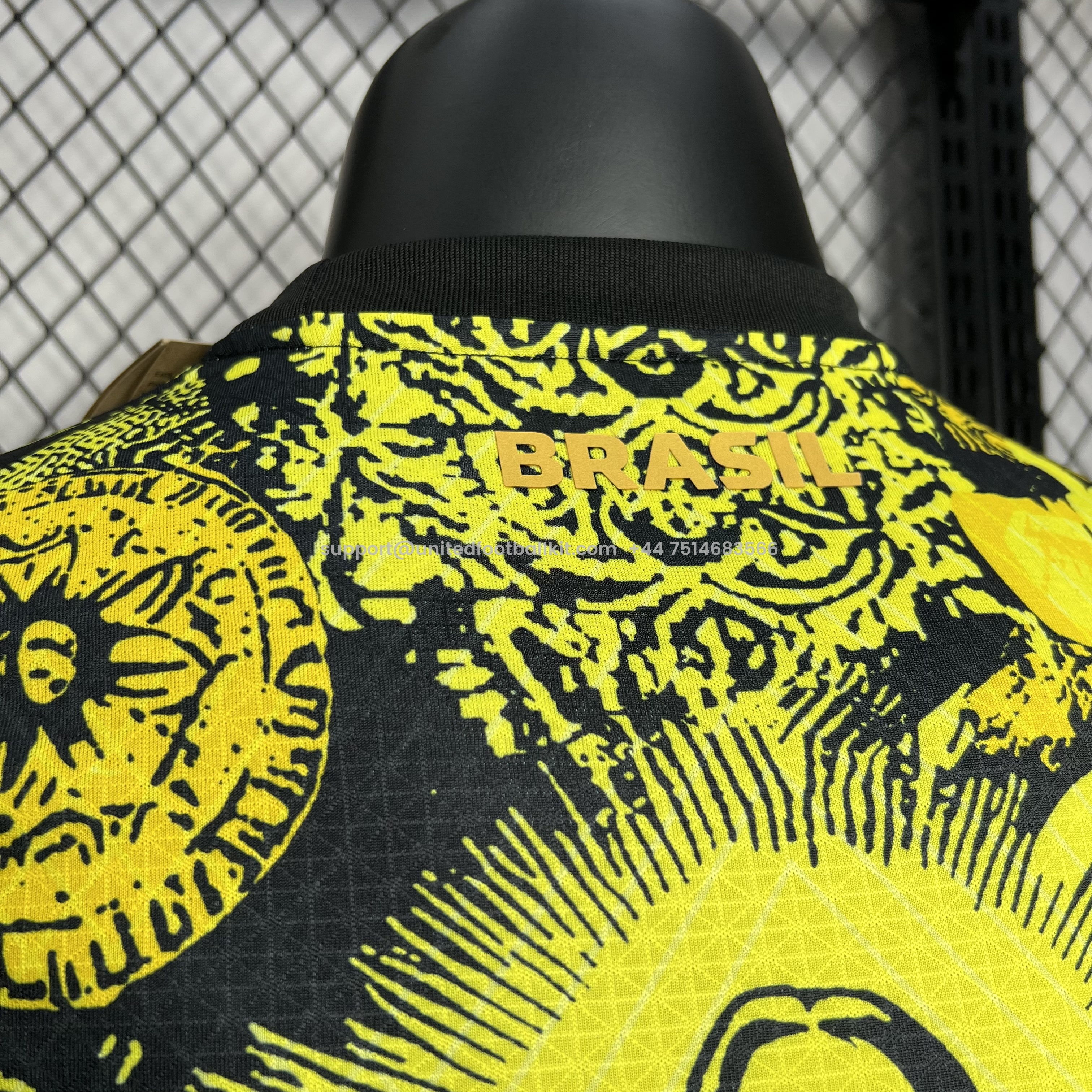 Unitedfootballkit.com | Brazil 2024 Yellow Christ the Redeemer Statue Jersey - Player Version -Customize Name, Number and Patch | Worldwide Shipping