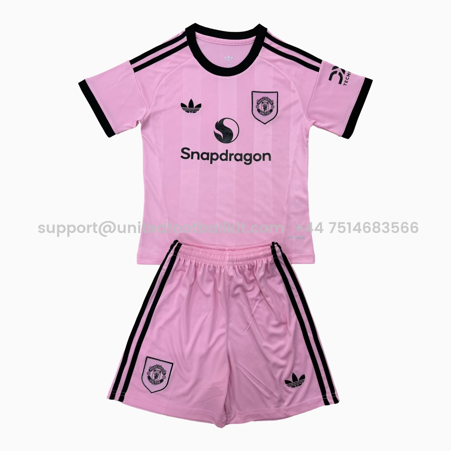 Unitedfootballkit.com | Manchester United 25-26 Light Pink Goalkeeper Men's Adult Jersey Set - Fans Version -Customize Name, Number and Patch | Worldwide Shipping