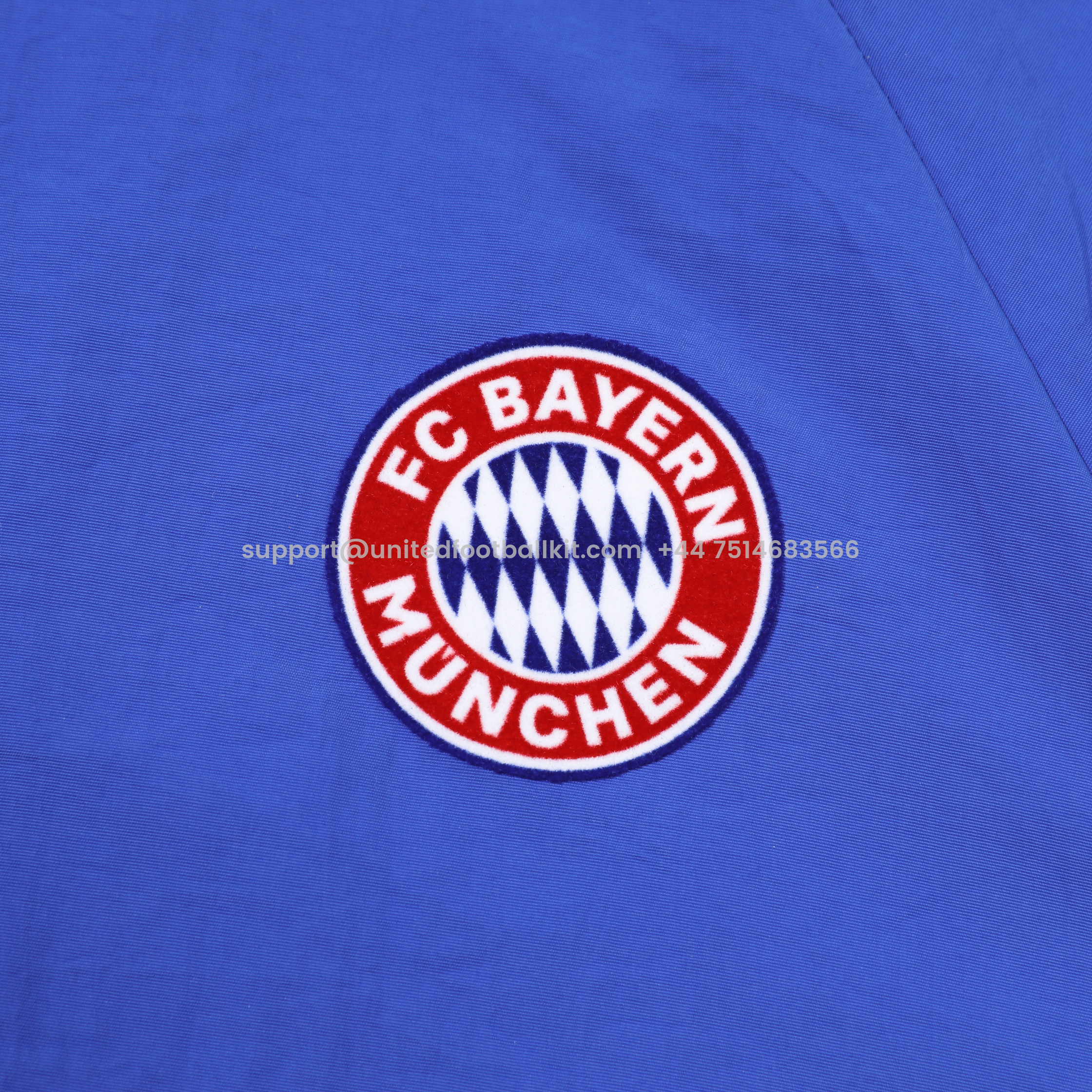 Unitedfootballkit.com | Bayern Munich 24-25 Blue Throwback Windbreaker Suit - Jackets & Pants -Customize Name, Number and Patch | Worldwide Shipping