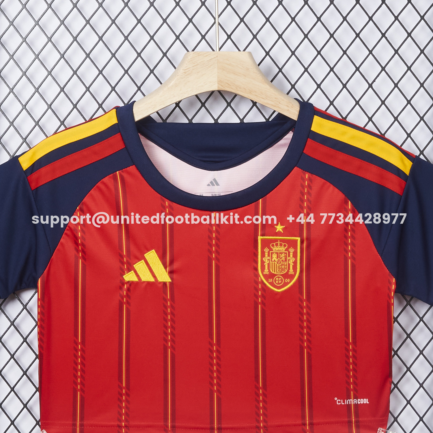 Unitedfootballkit.com | Women's Spain 2026 Home Cropped Jersey -Customize Name, Number and Patch | Worldwide Shipping