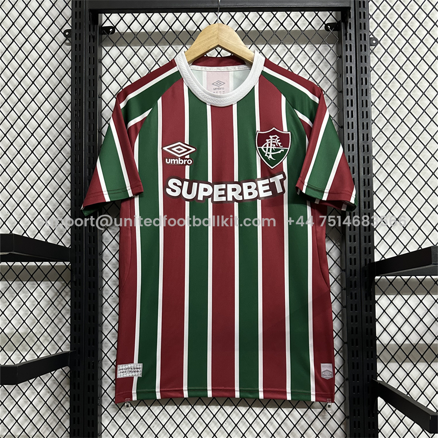 Unitedfootballkit.com | Fluminense 25-26 Home Jersey - Fans Version -Customize Name, Number and Patch | Worldwide Shipping