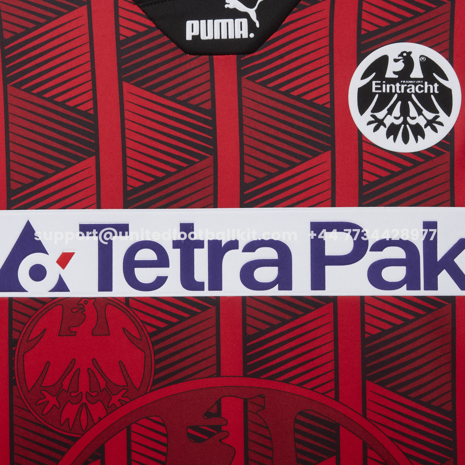 Unitedfootballkit.com | Retro Frankfurt 1995-96 Home Jersey -Customize Name, Number and Patch | Worldwide Shipping