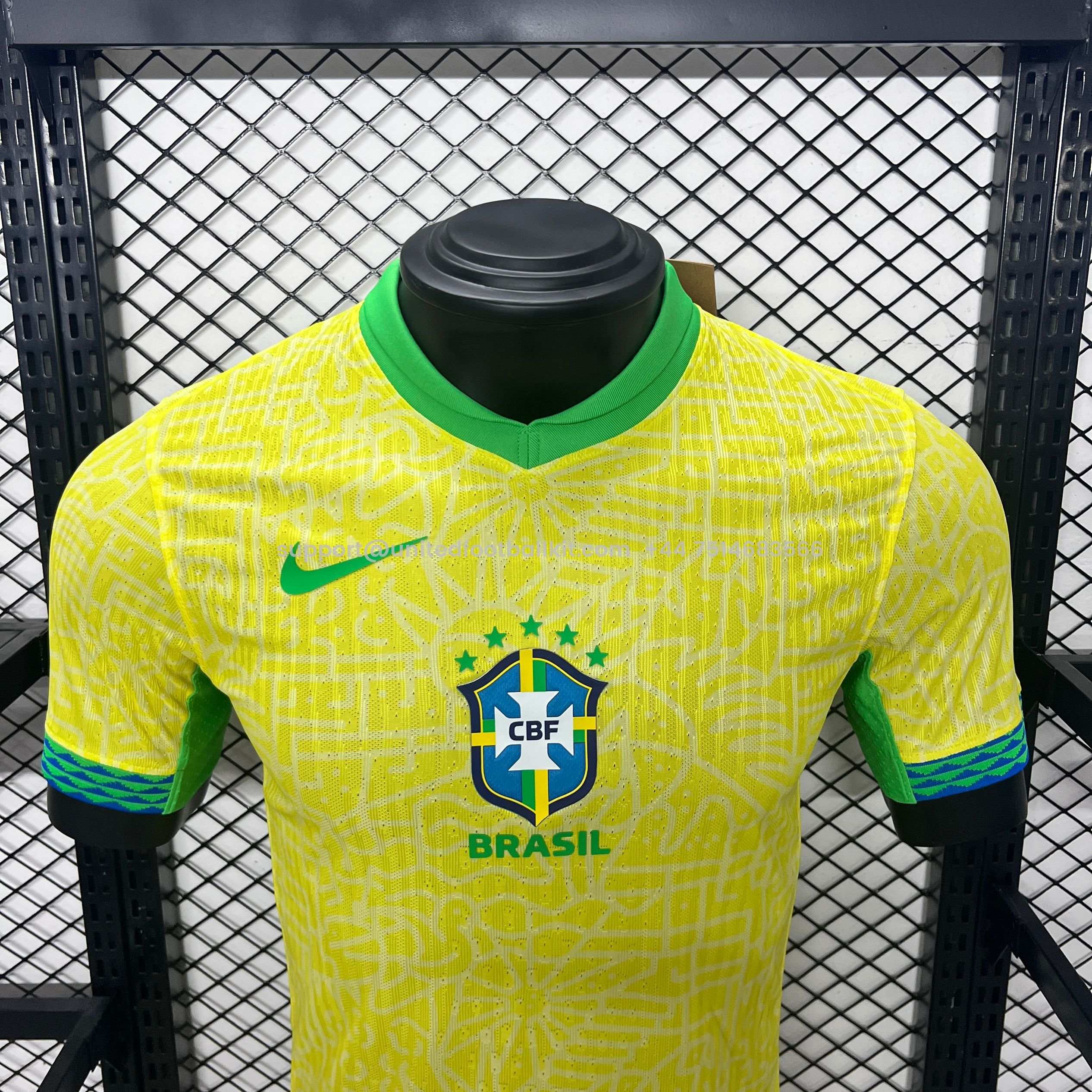 Unitedfootballkit.com | Brazil 2024 Home Stadium Jersey - Player Version -Customize Name, Number and Patch | Worldwide Shipping