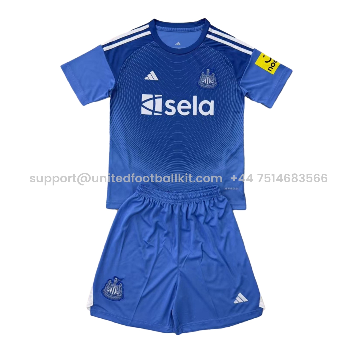 Unitedfootballkit.com | Newcastle United 25-26 Blue Goalkeeper Men's Adult Jersey Set - Fans Version -Customize Name, Number and Patch | Worldwide Shipping