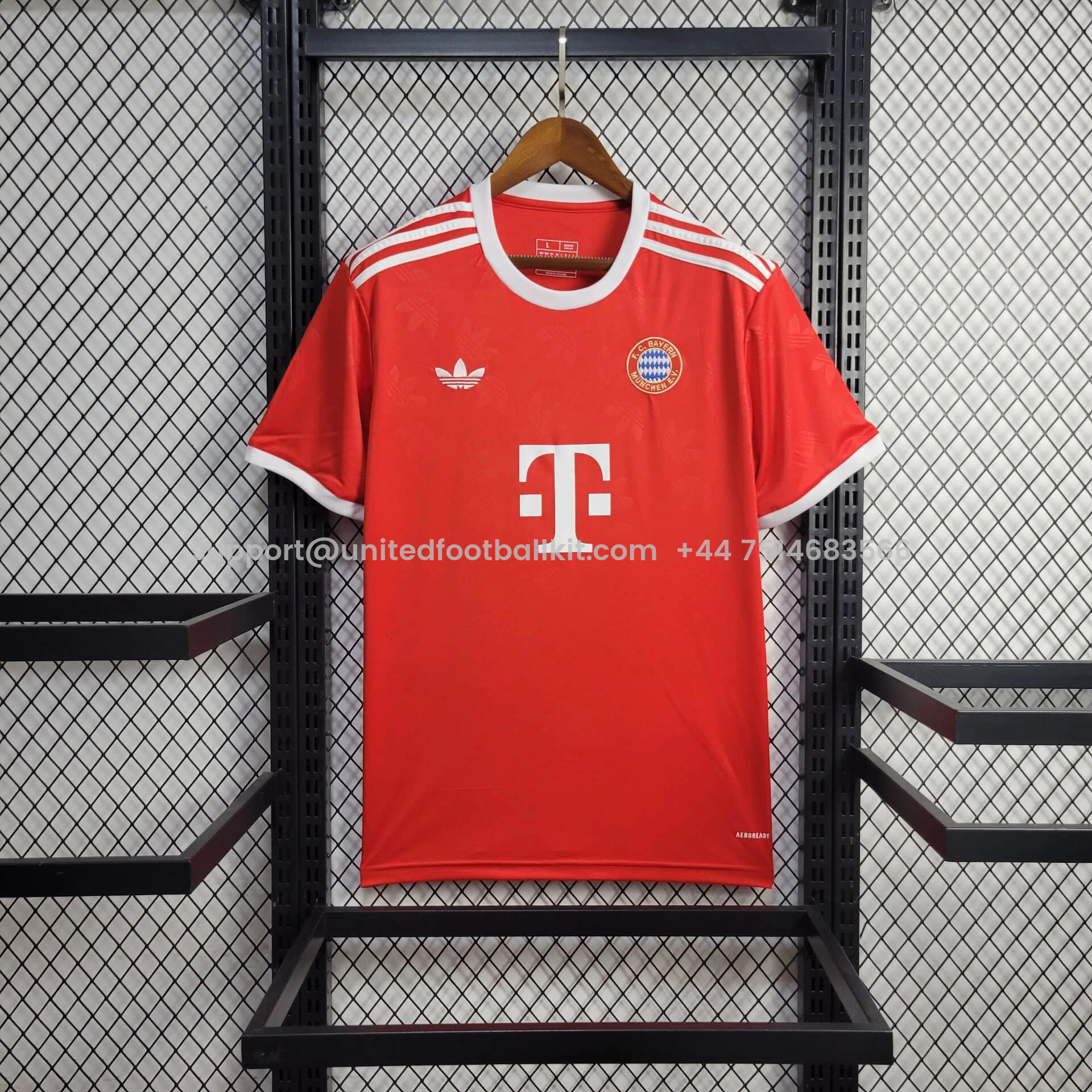 Unitedfootballkit.com | Bayern Munich 24-25 Red Training Jersey - Fans Version -Customize Name, Number and Patch | Worldwide Shipping