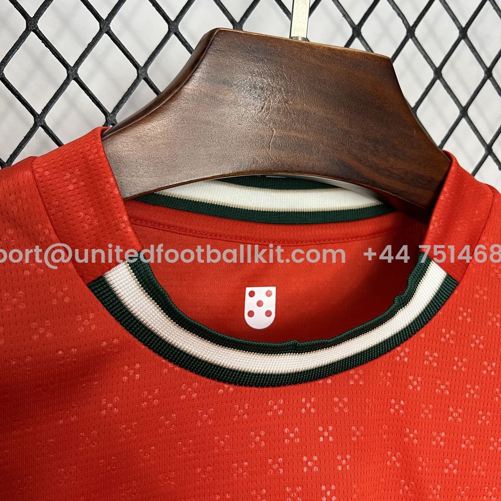 Unitedfootballkit.com | Portugal 2025-26 Home Jersey - Fans Version -Customize Name, Number and Patch | Worldwide Shipping