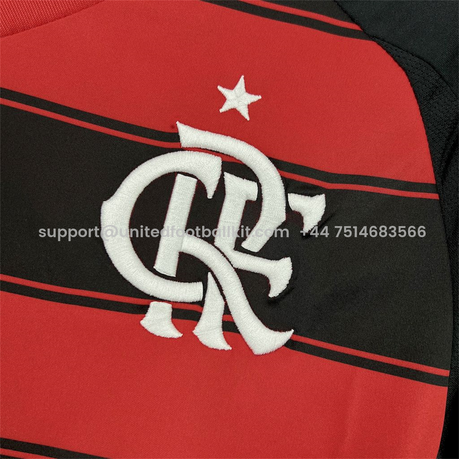 Unitedfootballkit.com | Flamengo 25-26 Home Unsponsored Long Sleeves Jersey - Fans Version -Customize Name, Number and Patch | Worldwide Shipping
