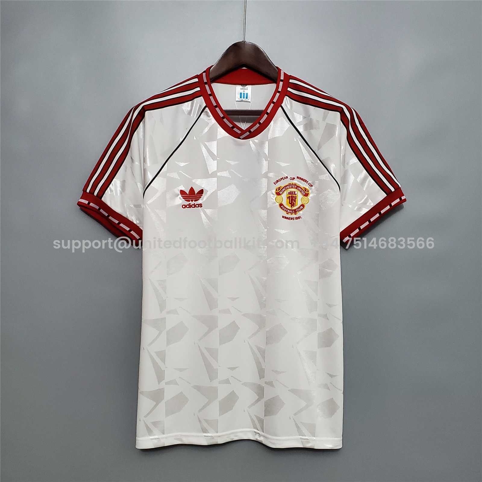Unitedfootballkit.com | Retro Manchester United 90-91 Third Away Jersey -Customize Name, Number and Patch | Worldwide Shipping