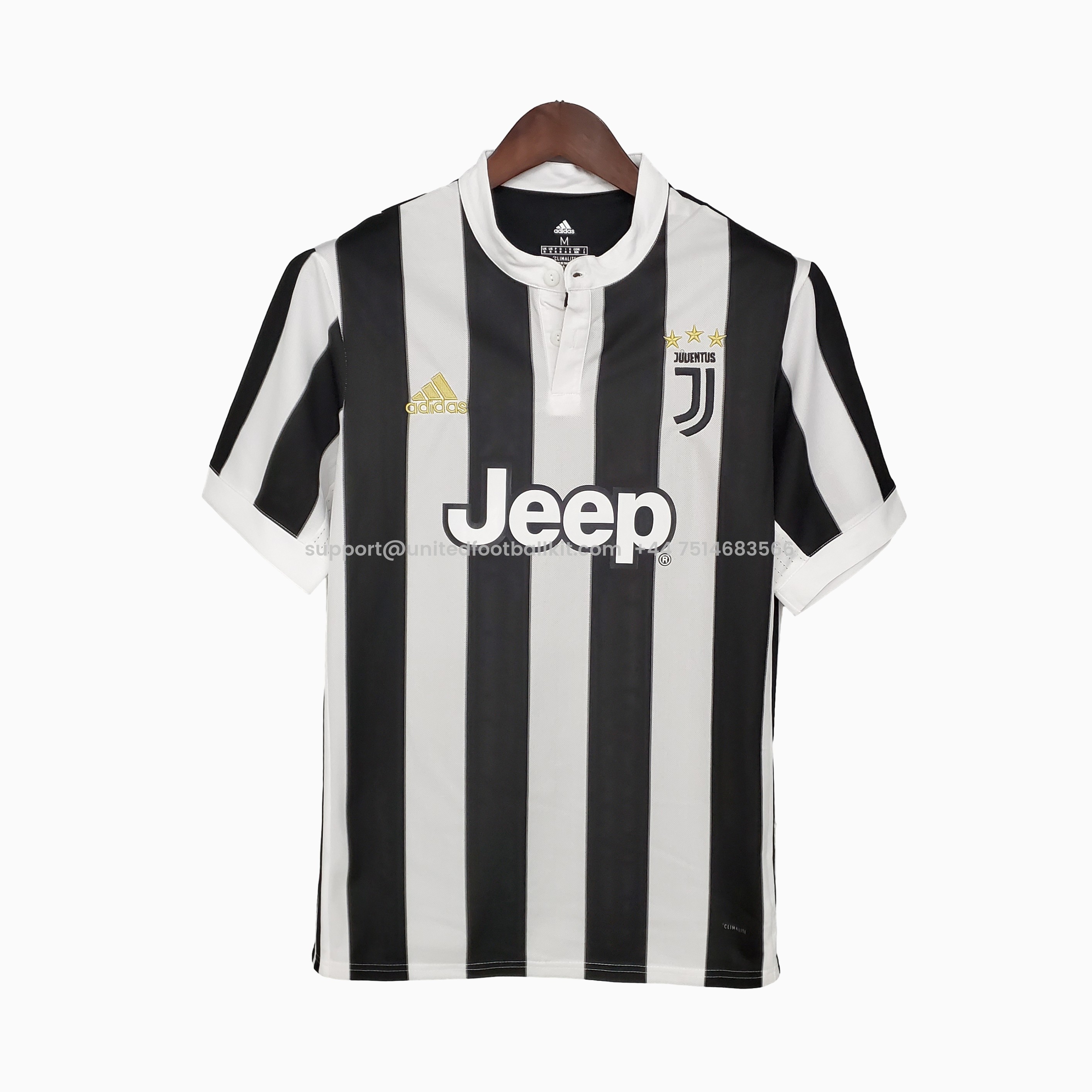 Unitedfootballkit.com | Retro Juventus 2017-18 Home Stadium Jersey -Customize Name, Number and Patch | Worldwide Shipping