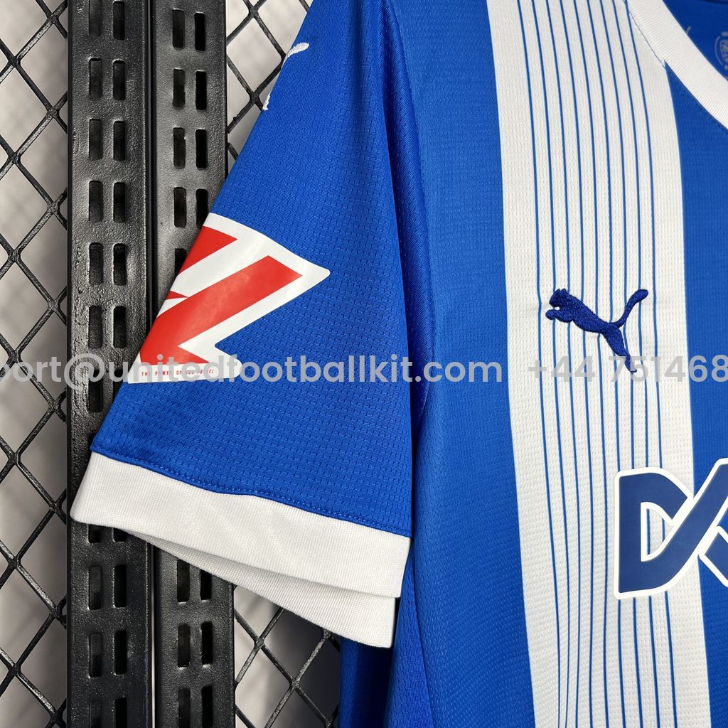 Unitedfootballkit.com | Deportivo Alavés 24-25 Home Stadium Jersey - Fans Version -Customize Name, Number and Patch | Worldwide Shipping