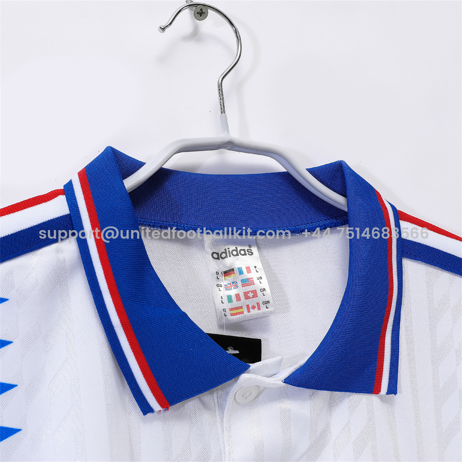 Unitedfootballkit.com | Retro France 1994 Away Jersey -Customize Name, Number and Patch | Worldwide Shipping