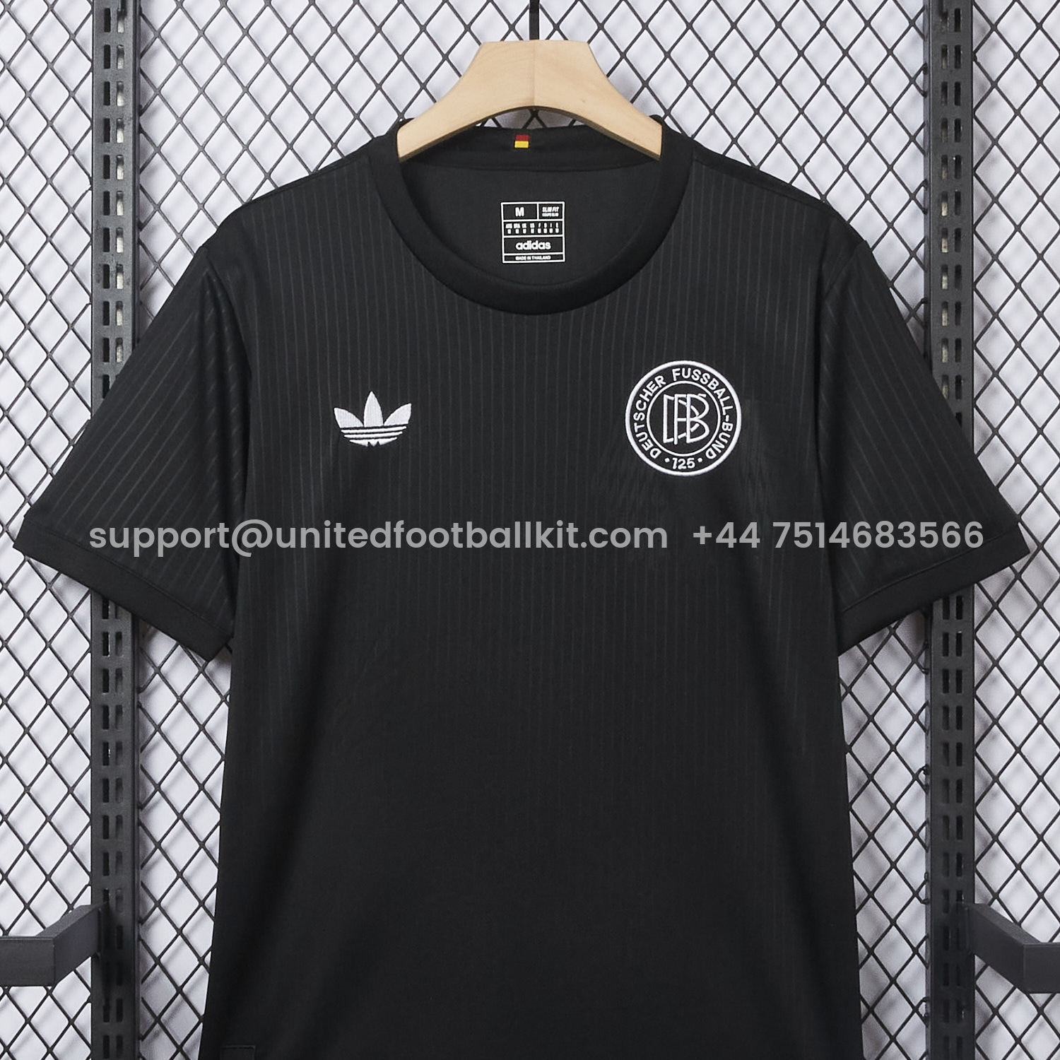 Unitedfootballkit.com | Germany 2025 Black 125-Year Anniversary Commemorative Edition Jersey - Fans Version -Customize Name, Number and Patch | Worldwide Shipping