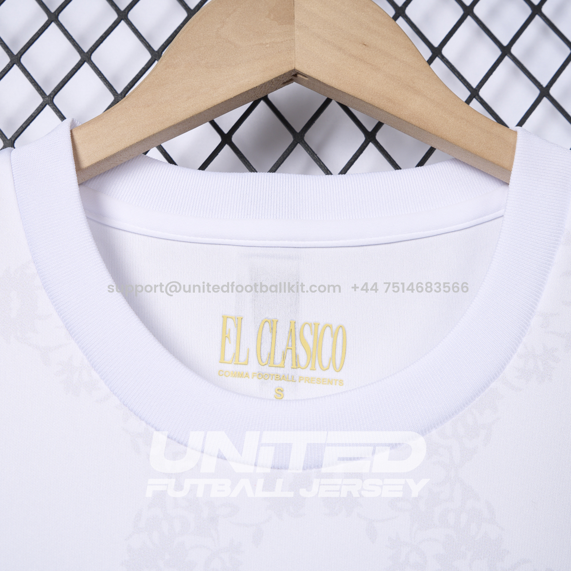 Unitedfootballkit.com | Real Madrid 2024-25 COMMA Gareth Bale Jersey - Fans Version -Customize Name, Number and Patch | Worldwide Shipping