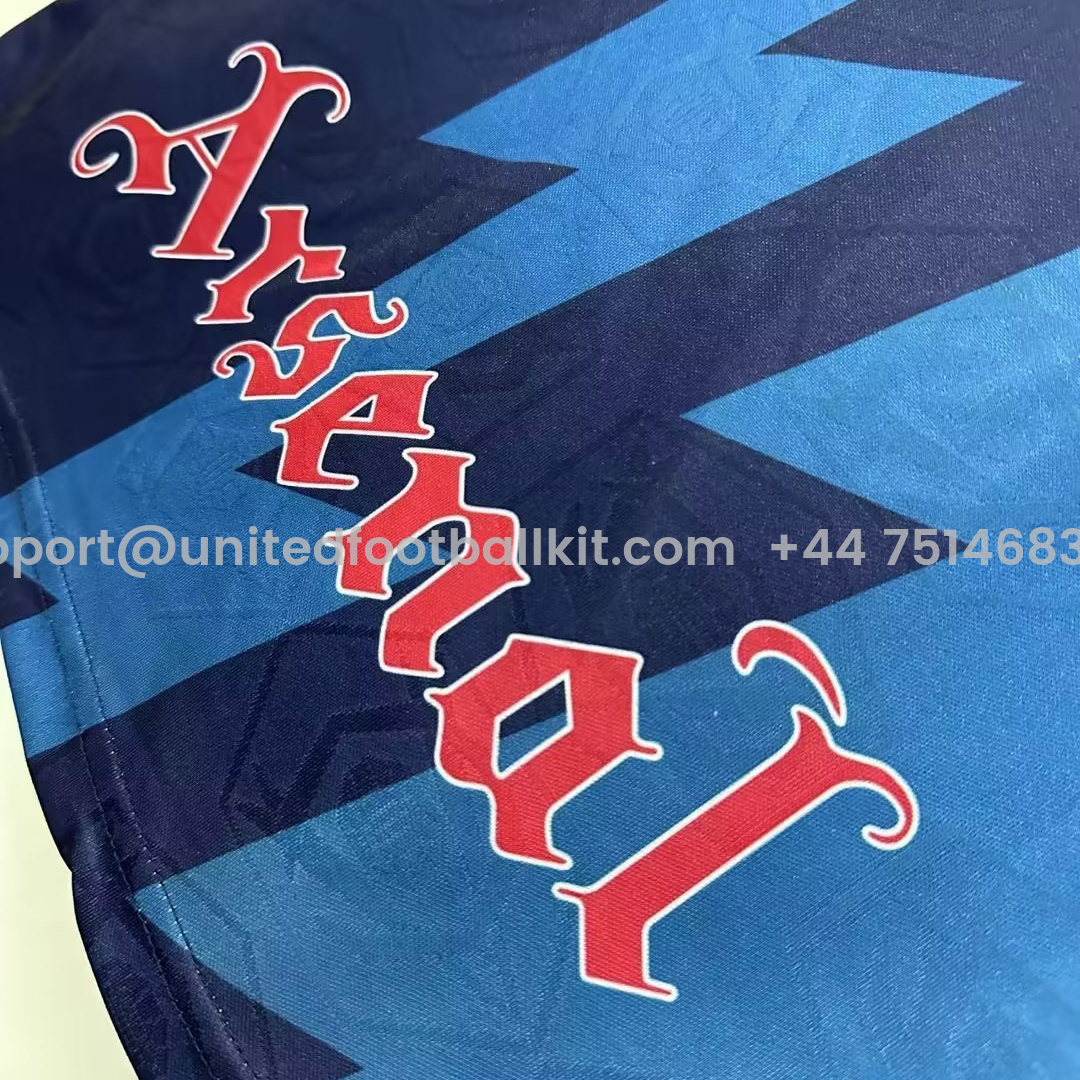Unitedfootballkit.com | Retro Arsenal 95-96 Away Long Sleeve Jersey -Customize Name, Number and Patch | Worldwide Shipping