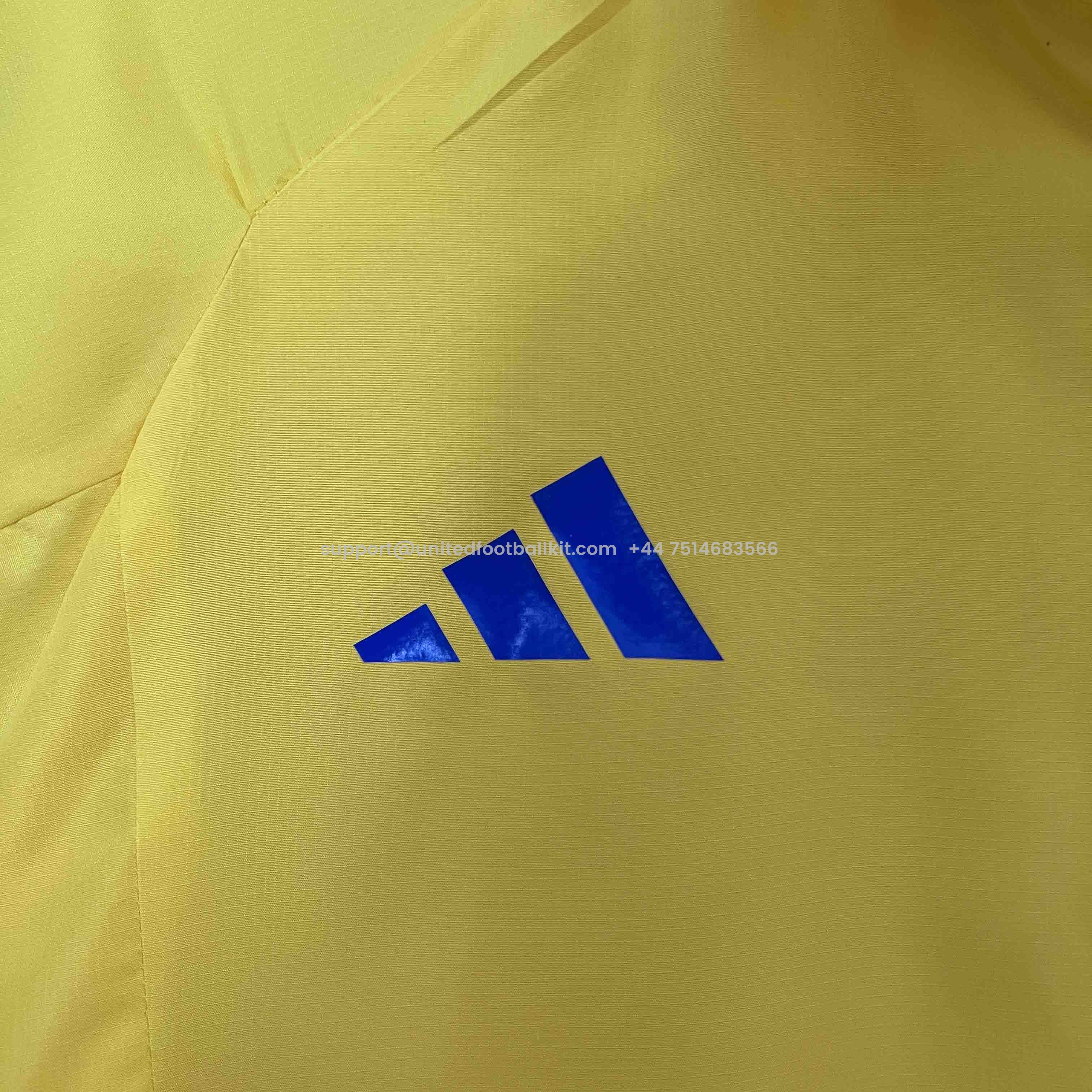 Unitedfootballkit.com | Colombia 2024 Yellow Windbreaker -Customize Name, Number and Patch | Worldwide Shipping