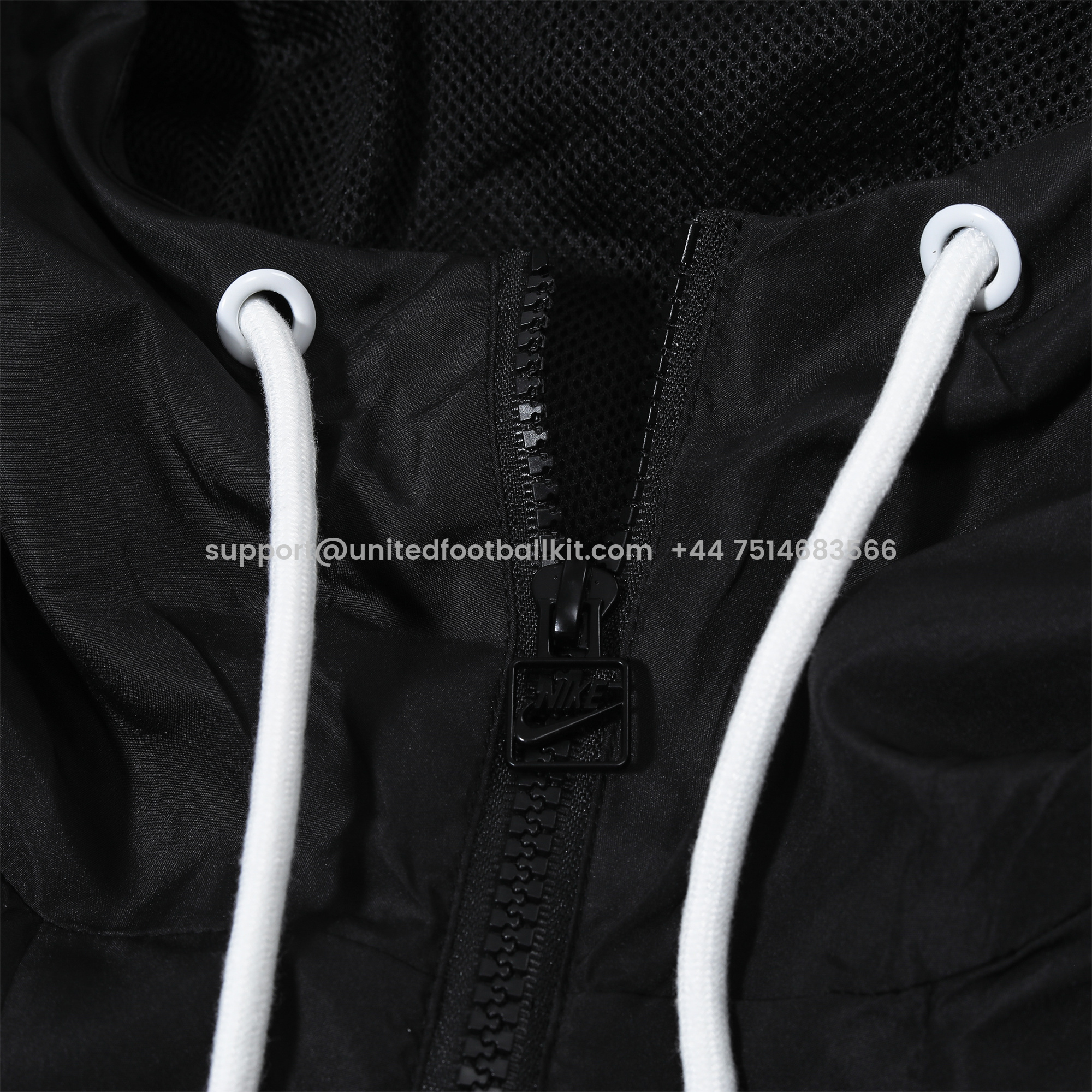 Unitedfootballkit.com | Inter Milan 24-25 Blue & Black Hooded Windbreaker - Player Version -Customize Name, Number and Patch | Worldwide Shipping