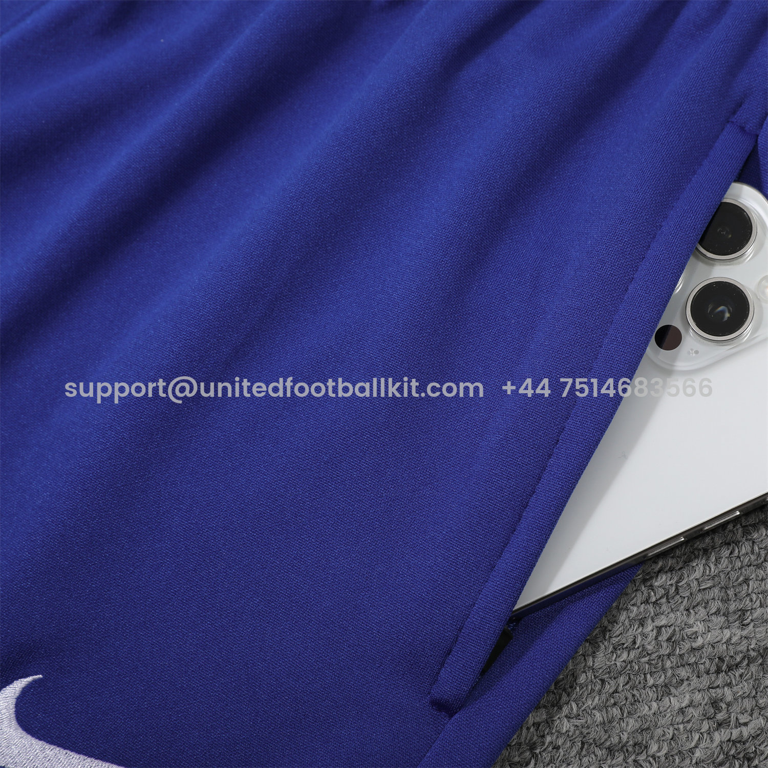 Unitedfootballkit.com | France 25-26 POLO Short-Sleeve Training Set - Blue Top and Pants -Customize Name, Number and Patch | Worldwide Shipping