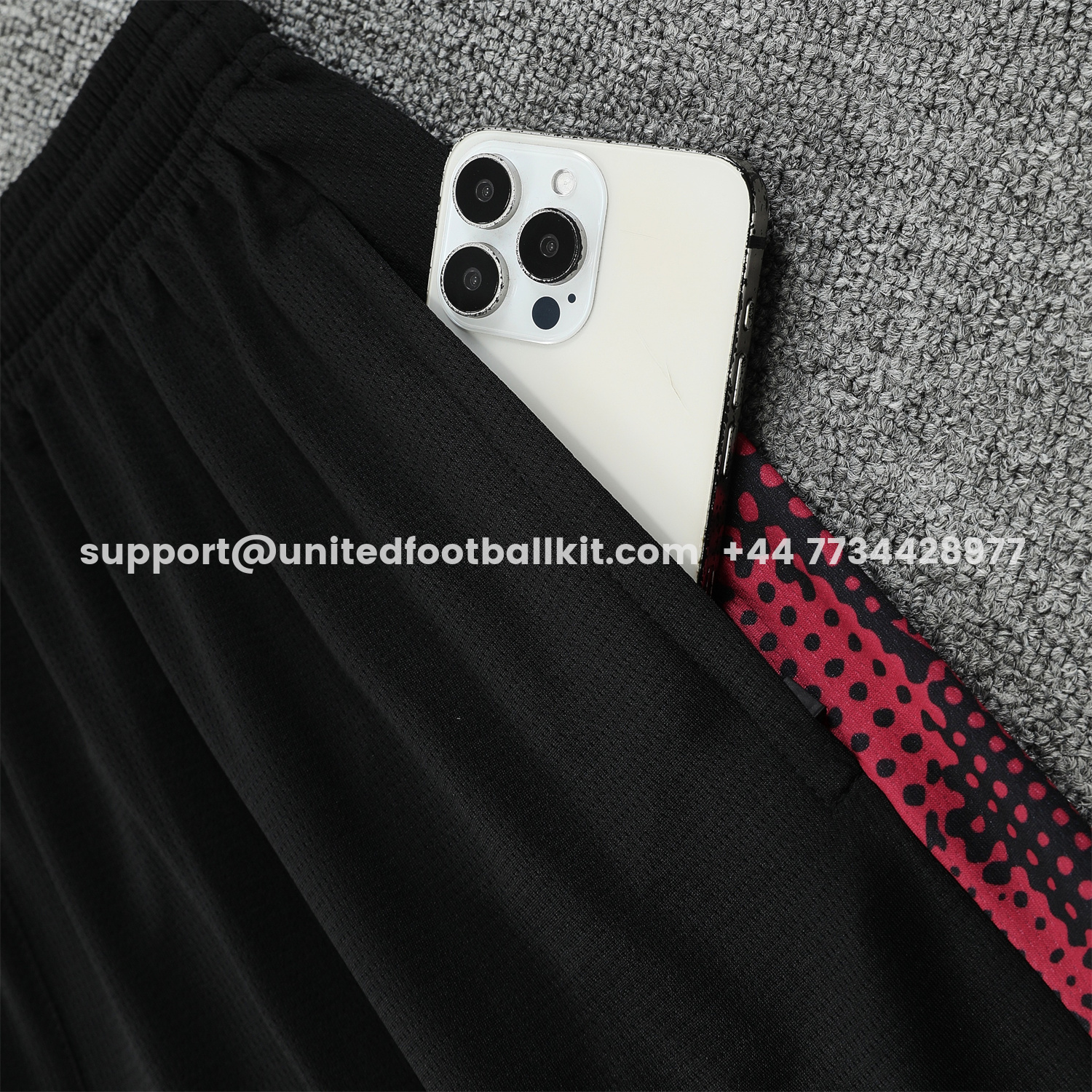 Unitedfootballkit.com | RB Leipzig 25-26 Short-Sleeve Training Set- Red Top & Black Shorts -Customize Name, Number and Patch | Worldwide Shipping