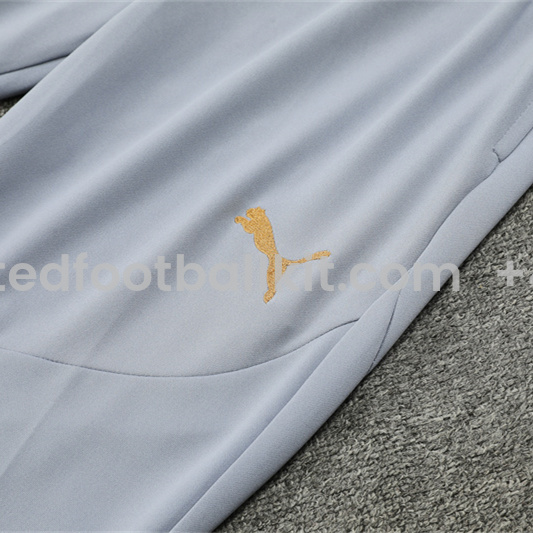 Unitedfootballkit.com | AC Milan 24-25 Kids Long Sleeve Training Set - Grey -Customize Name, Number and Patch | Worldwide Shipping