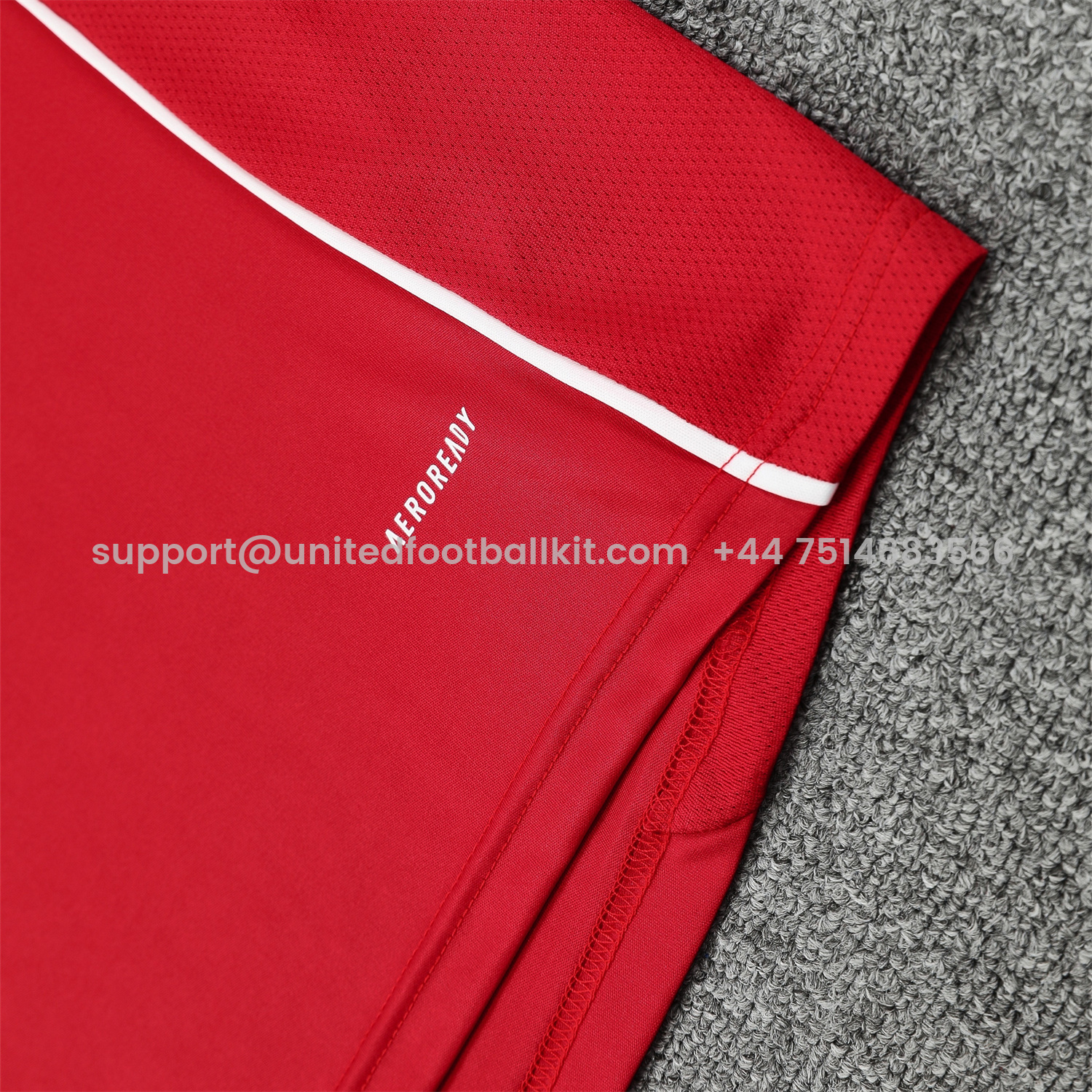 Unitedfootballkit.com | Manchester United 25-26 Vest Training Set - Pure Red Vest & Black Shorts -Customize Name, Number and Patch | Worldwide Shipping