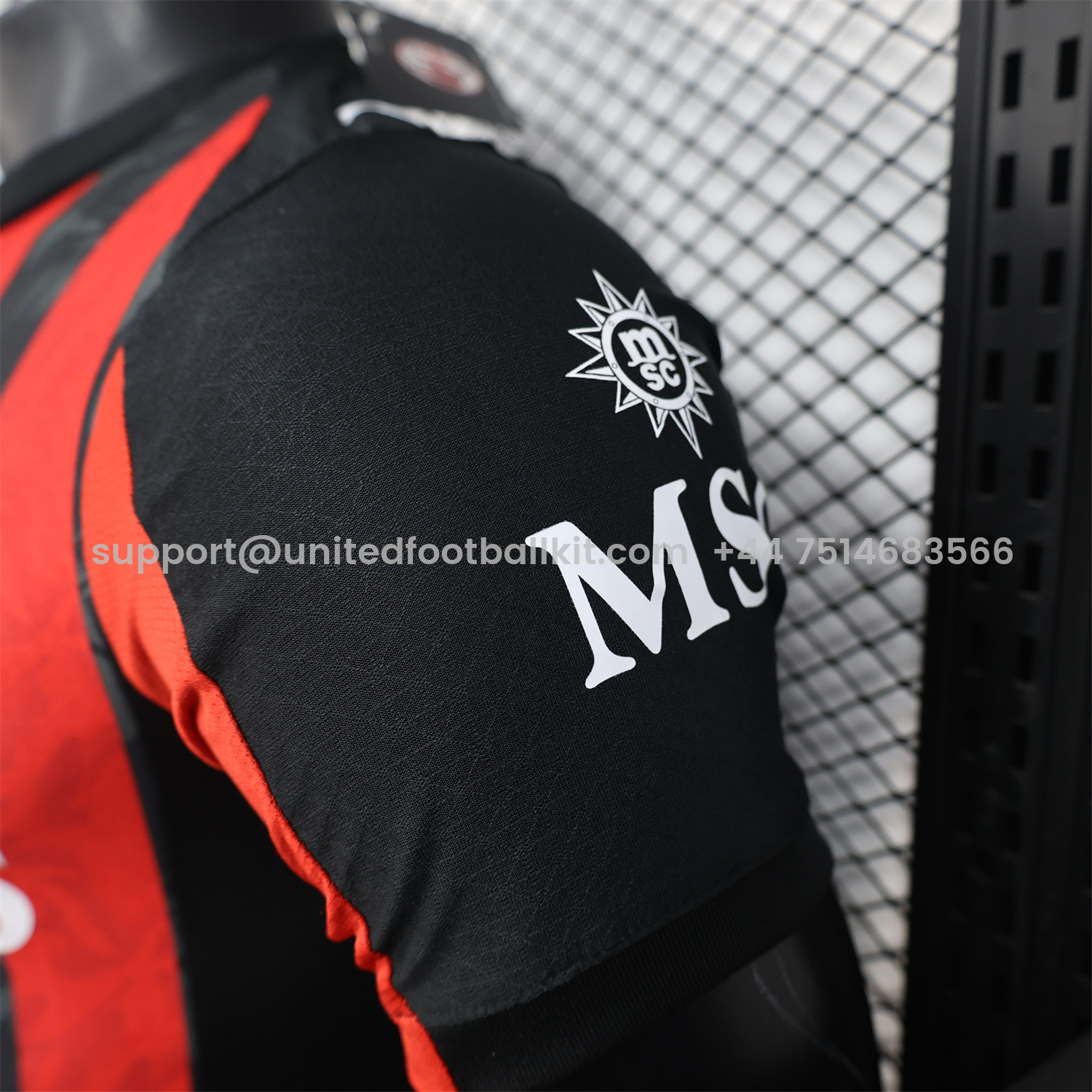 Unitedfootballkit.com | AC Milan 25-26 Home Jersey - Player Version -Customize Name, Number and Patch | Worldwide Shipping