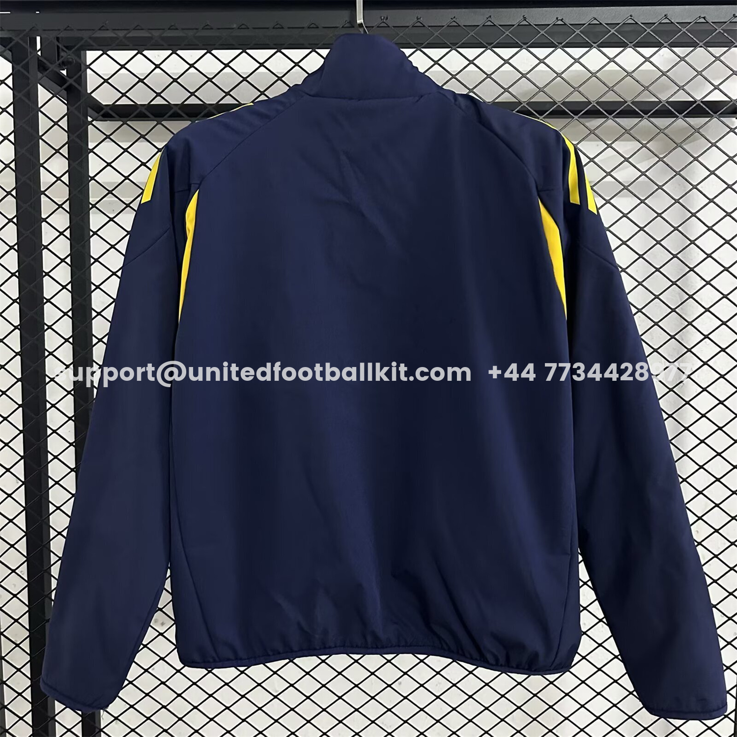 Unitedfootballkit.com | Boca Juniors 25-26 Training Windbreaker Jacket - Dark Grey -Customize Name, Number and Patch | Worldwide Shipping