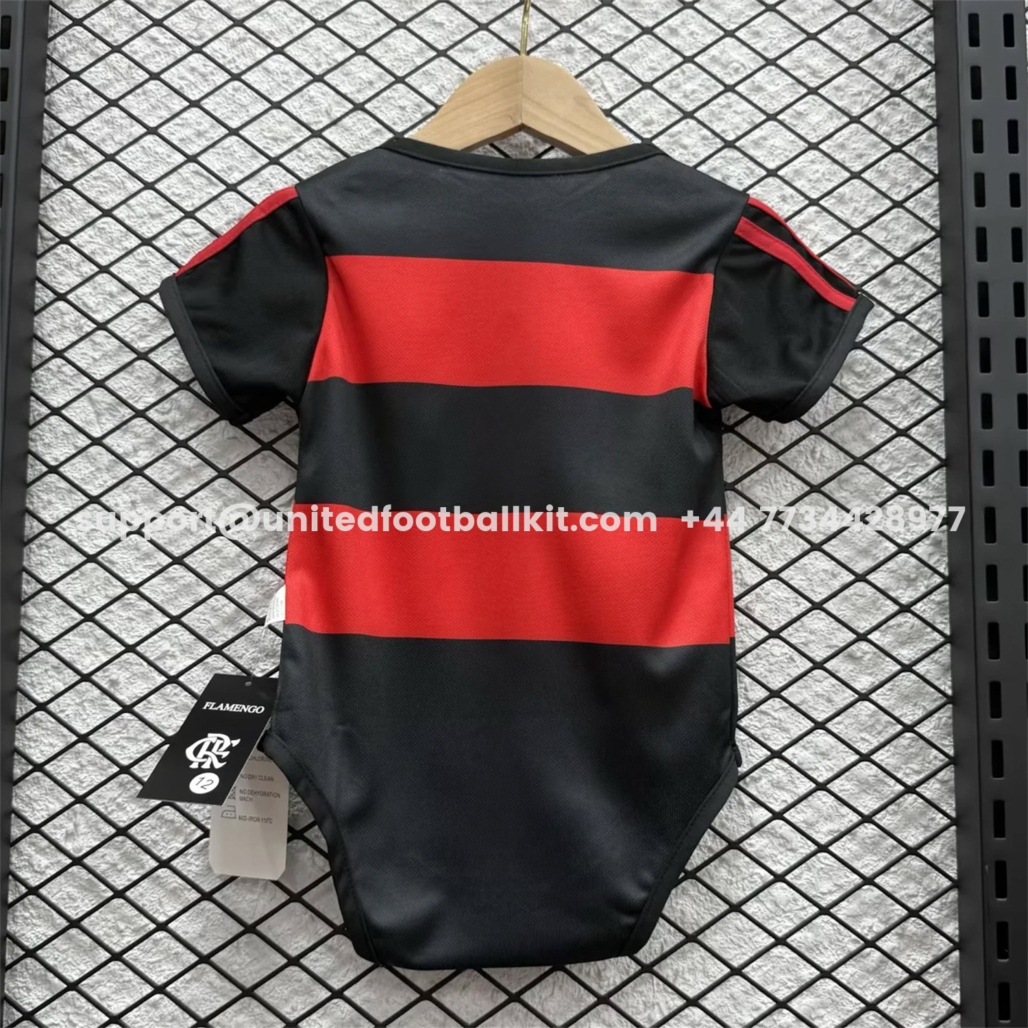 Unitedfootballkit.com | Flamengo 26-27 Home Baby Crawling Suit -Customize Name, Number and Patch | Worldwide Shipping