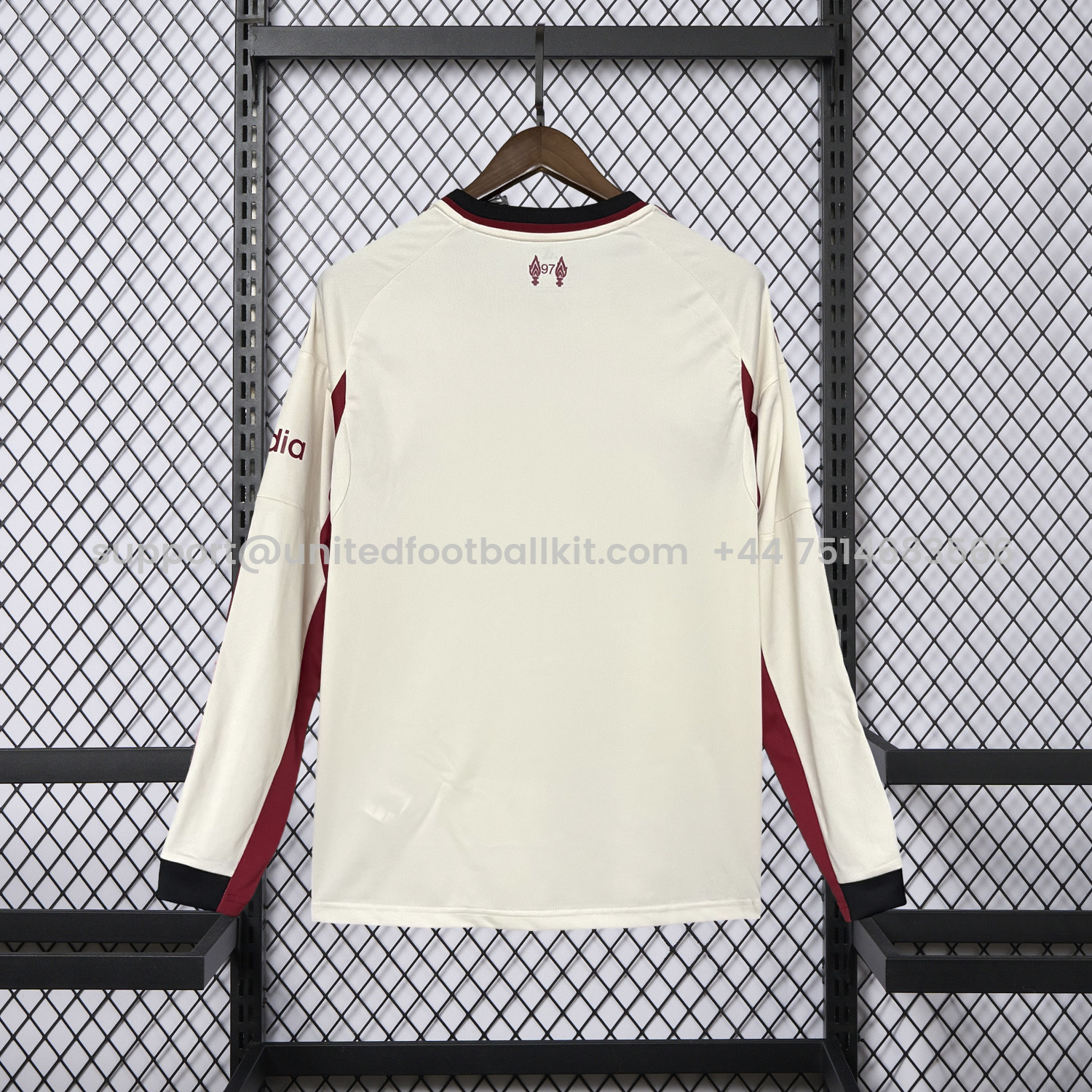 Unitedfootballkit.com | Liver.pool 25-26 Away Long Sleeves Jersey - Fans Version -Customize Name, Number and Patch | Worldwide Shipping