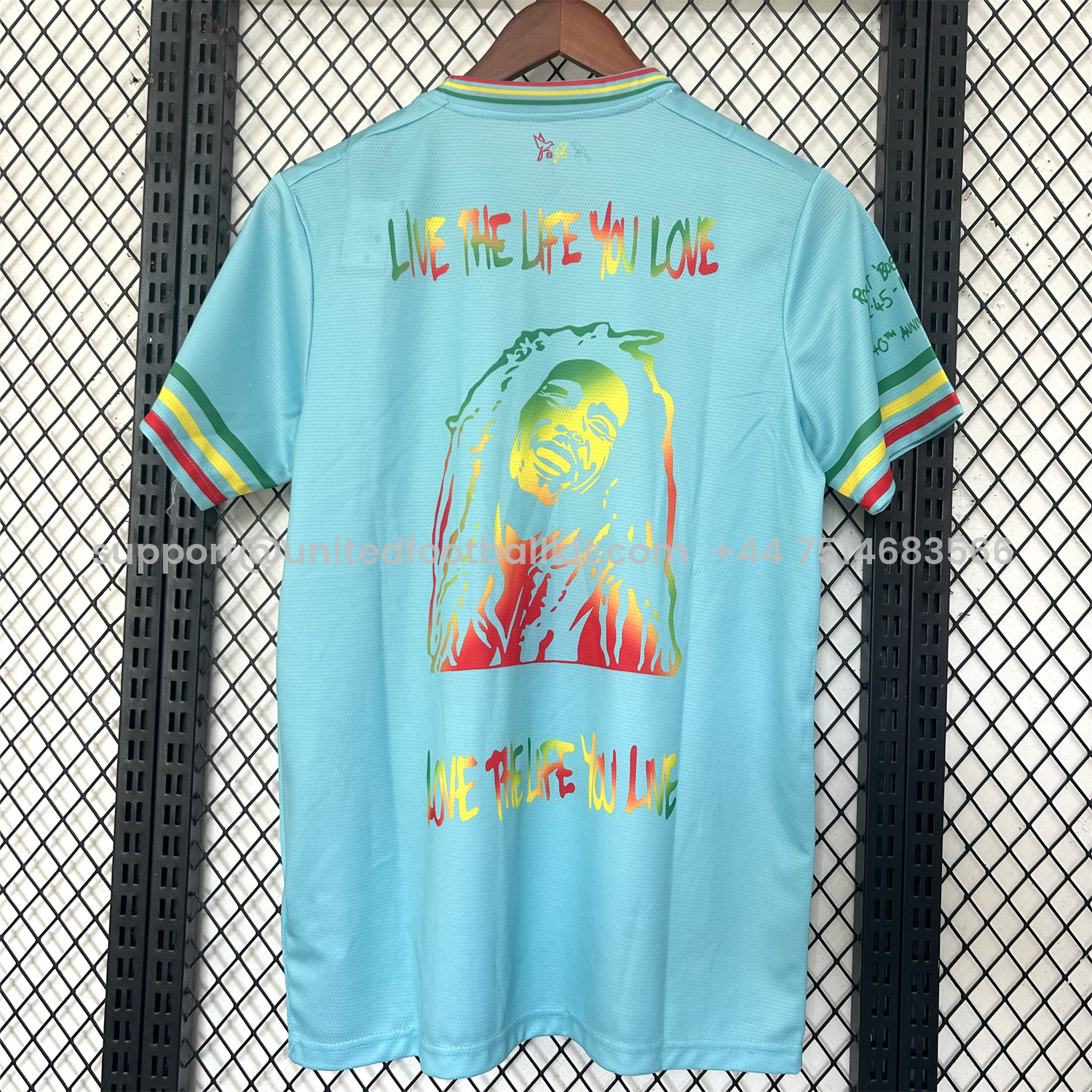 Unitedfootballkit.com | Ajax x B-O-B Marly 25-26 Light Blue Special Edition Jersey - Fans Version -Customize Name, Number and Patch | Worldwide Shipping