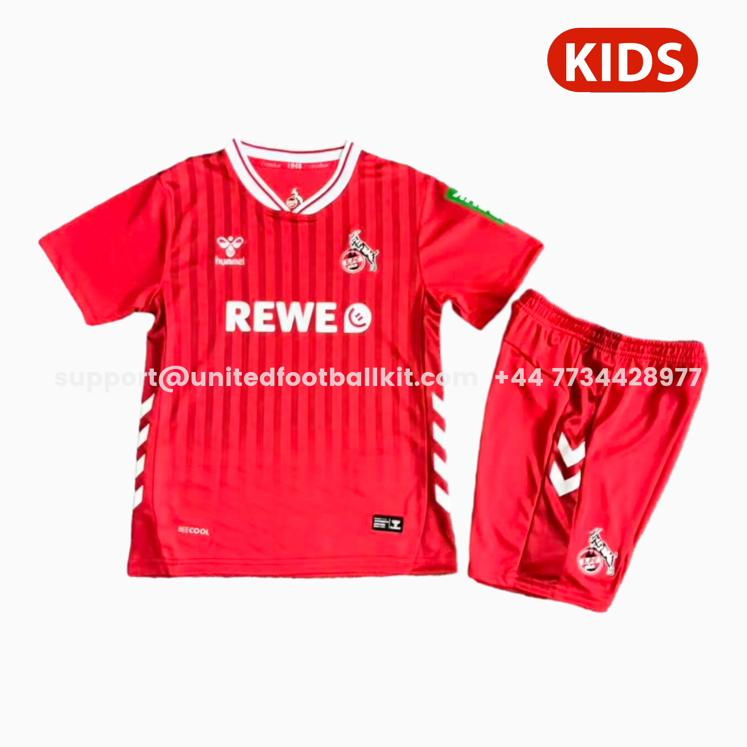 Unitedfootballkit.com | Köln 25-26 Away Kids Kit -Customize Name, Number and Patch | Worldwide Shipping