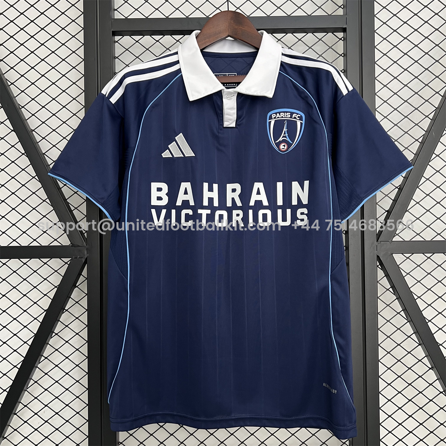 Unitedfootballkit.com | Paris FC 25-26 Home Jersey - Fans Version -Customize Name, Number and Patch | Worldwide Shipping